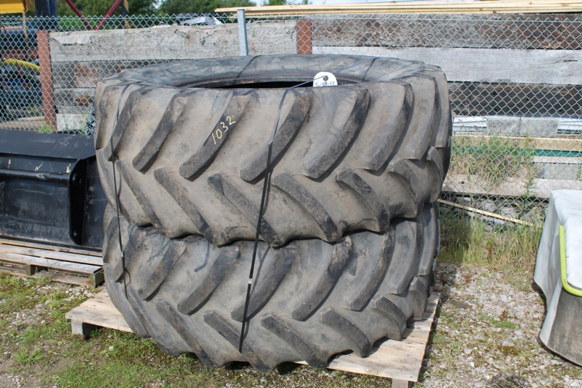 PAIR 650/65/38 TYRES