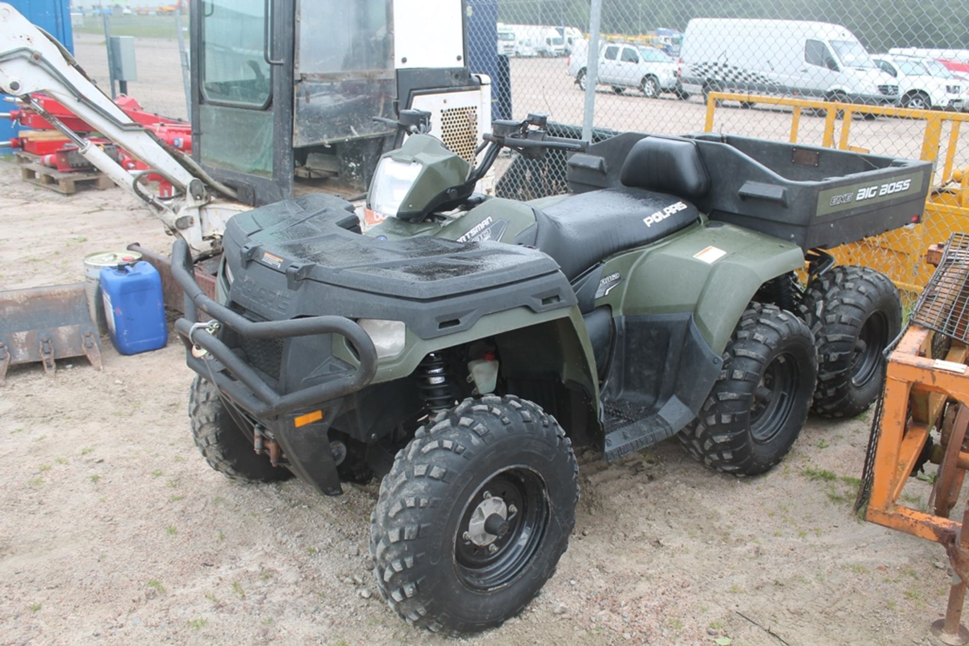 POLARIS SPORTSMAN 6 X 6 BIKE WITH WINCH & MANUAL IN P/CABIN - Image 2 of 2