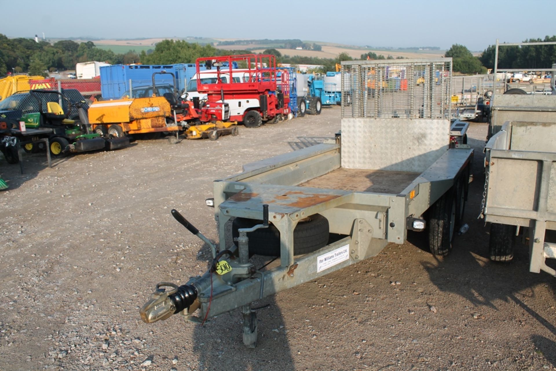 IFOR WILLIAMS GX84 TRAILER WITH CABLE IN P/CABIN