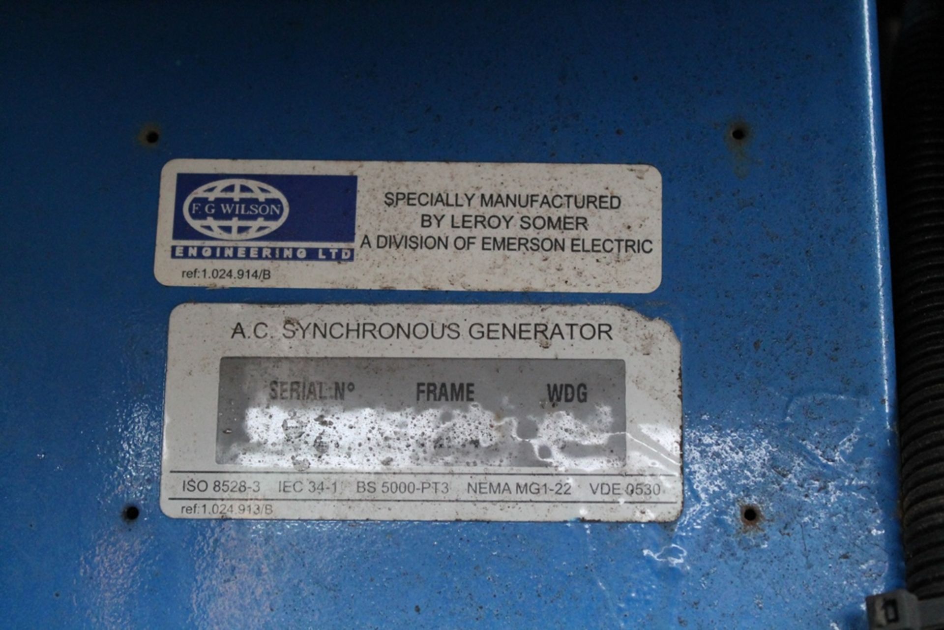 FG WILSON GENERATOR ON TWIN AXLE TRAILER - Image 6 of 7