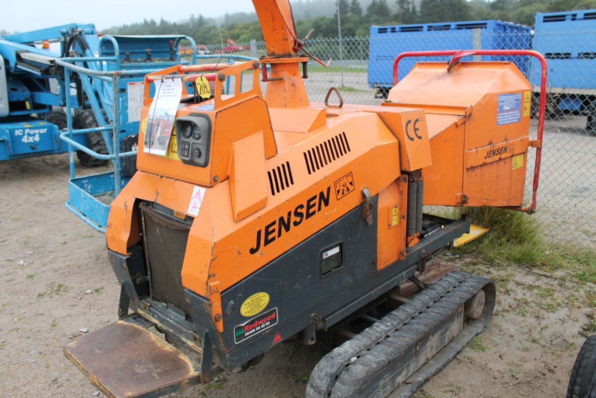 JENSEN 8" WOODCHIPPER KEY IN P/CABIN - Image 2 of 3