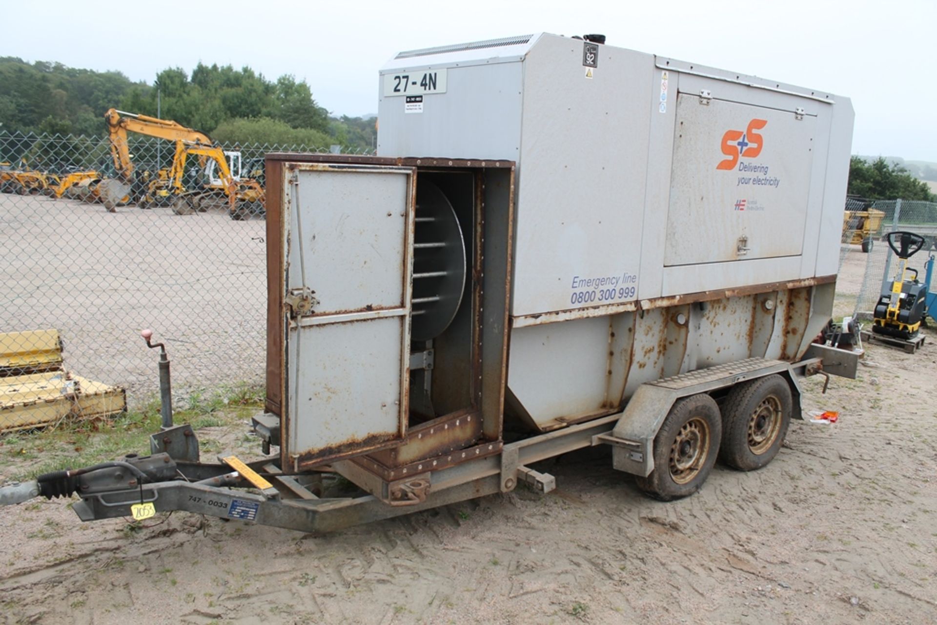 FG WILSON GENERATOR ON TWIN AXLE TRAILER