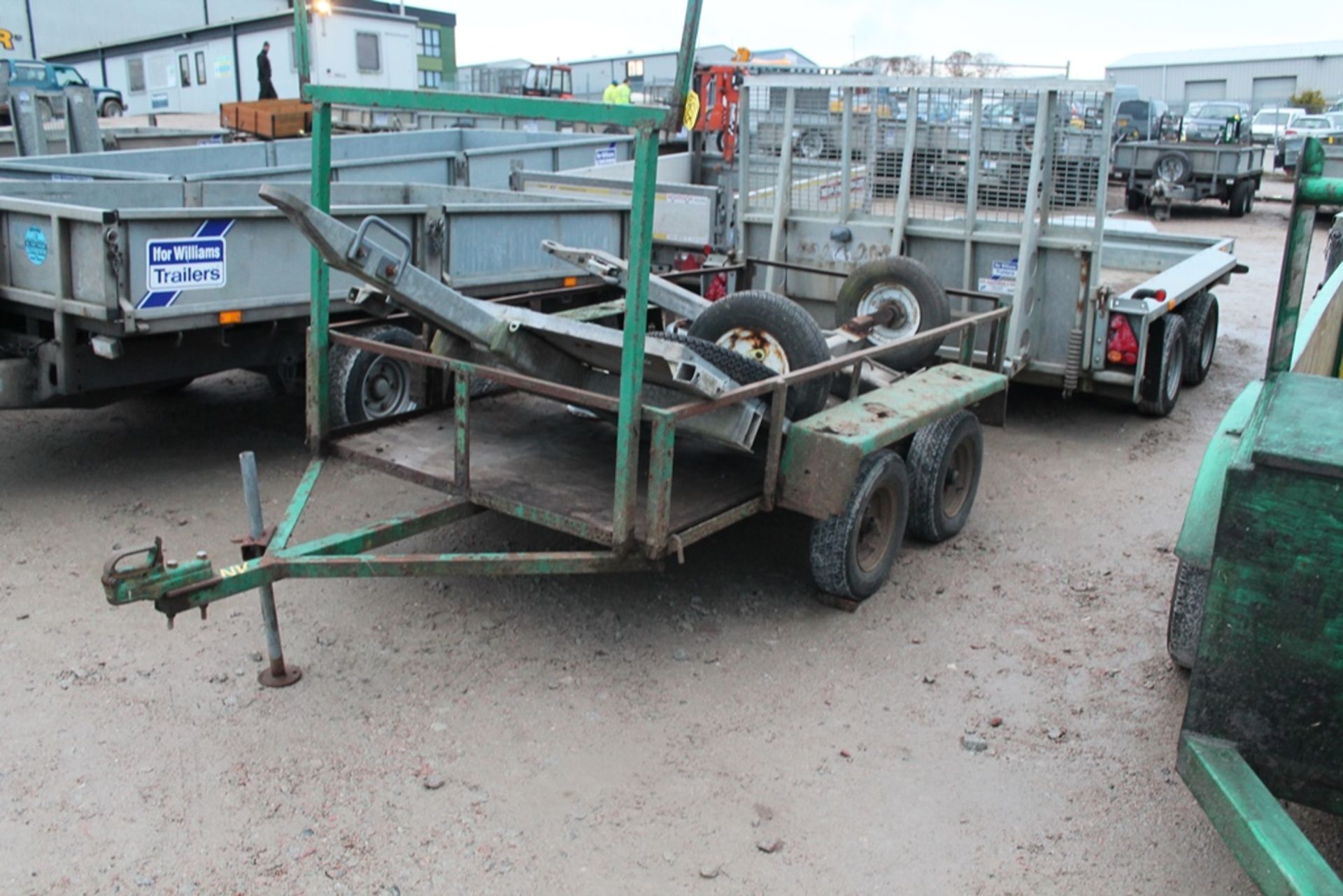 CAR TRAILER C/W TRAILER SPARES