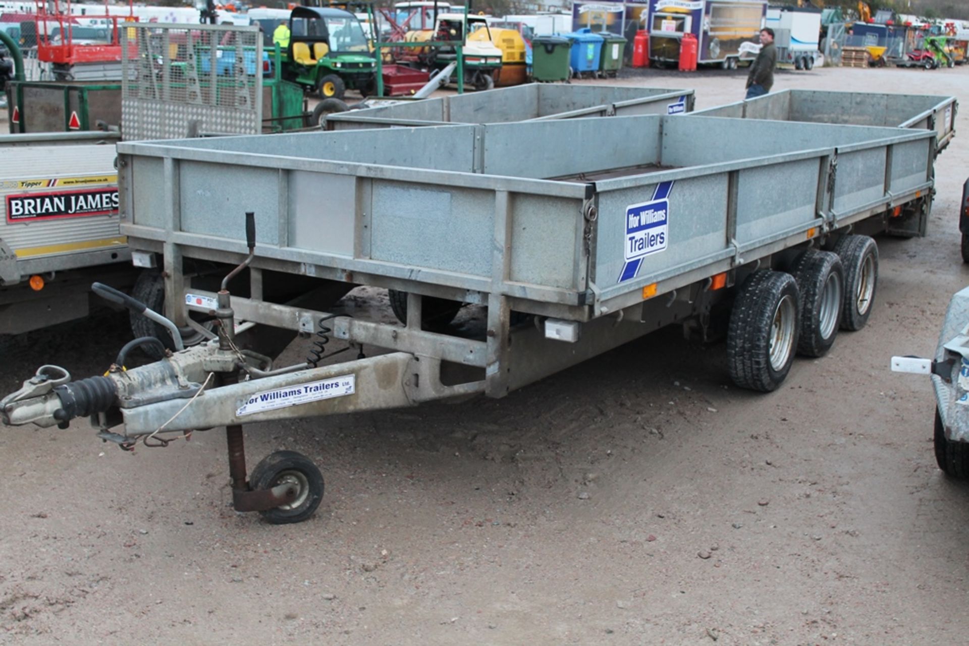 IW 16' 3 FLAT BED TRAILER C/W BEAVER TAIL