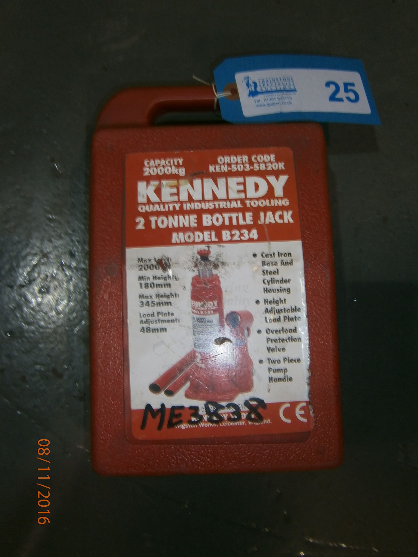 Kennedy 2Tonne Bottle Jack