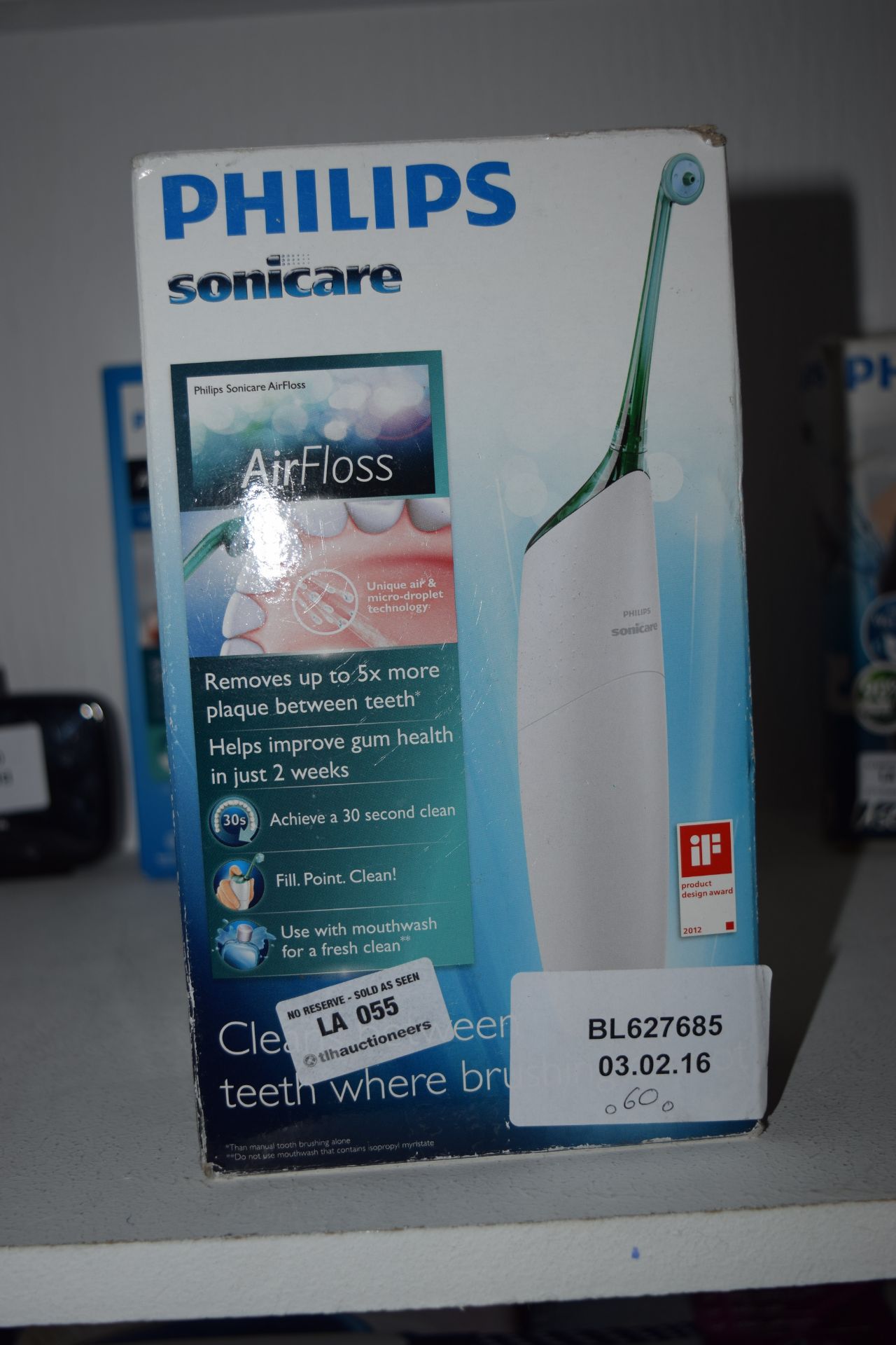 BOXED PHILLIPS SONICARE AIR FLOSS TEETH POLISHER RRP£60