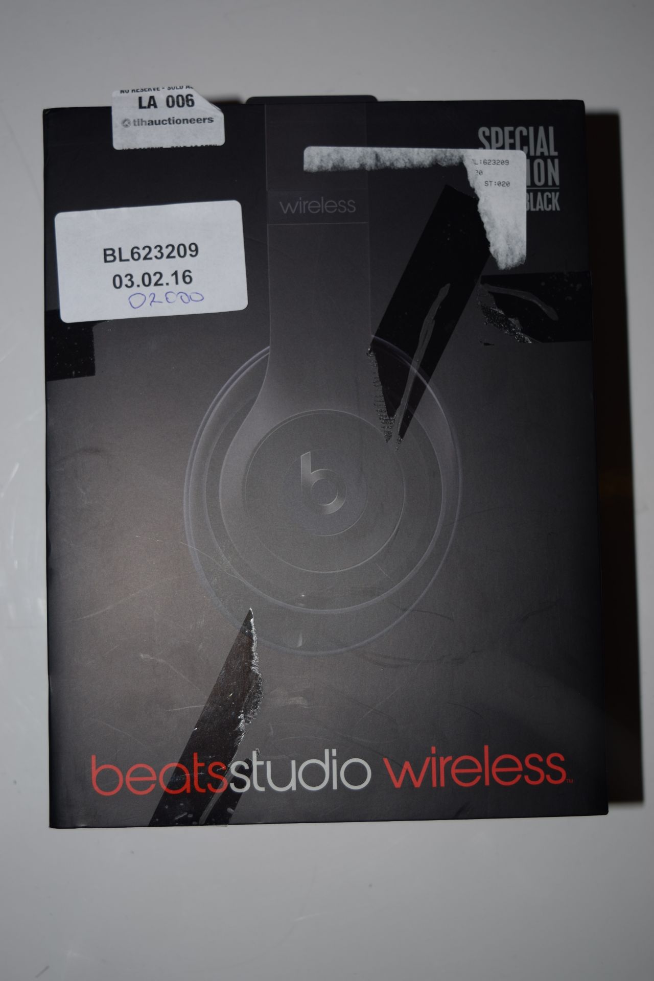 BOXED BEATS BY DRE BEATS STUDIO WIRELESS HEADPHONES SPECIAL EDITION IN BLACK RRP£200