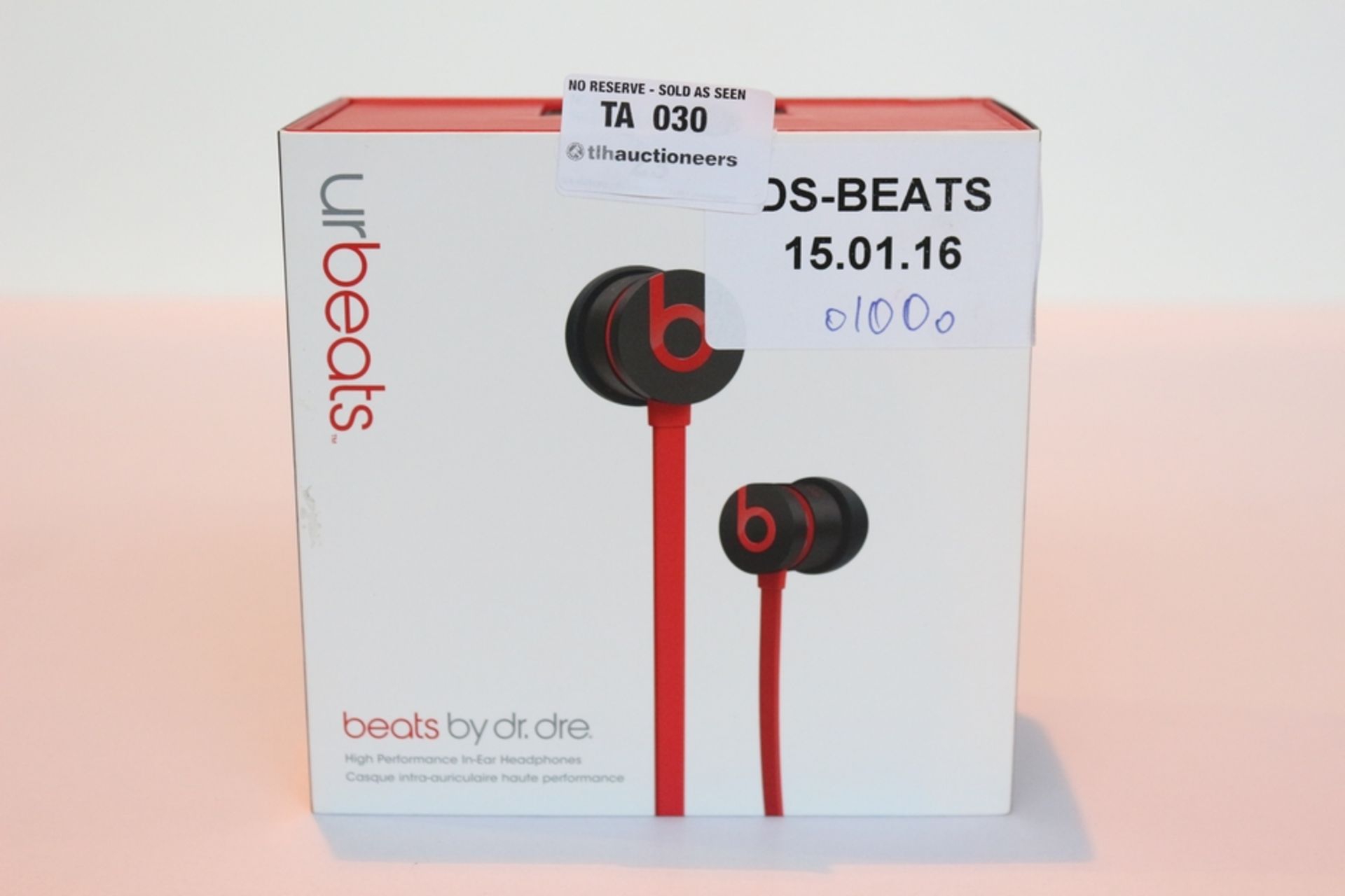1X BOXED PAIR OF YOUR BEATS EARPHONES BY DR DRE RRP £100 810-00055 (DS-BEATS)