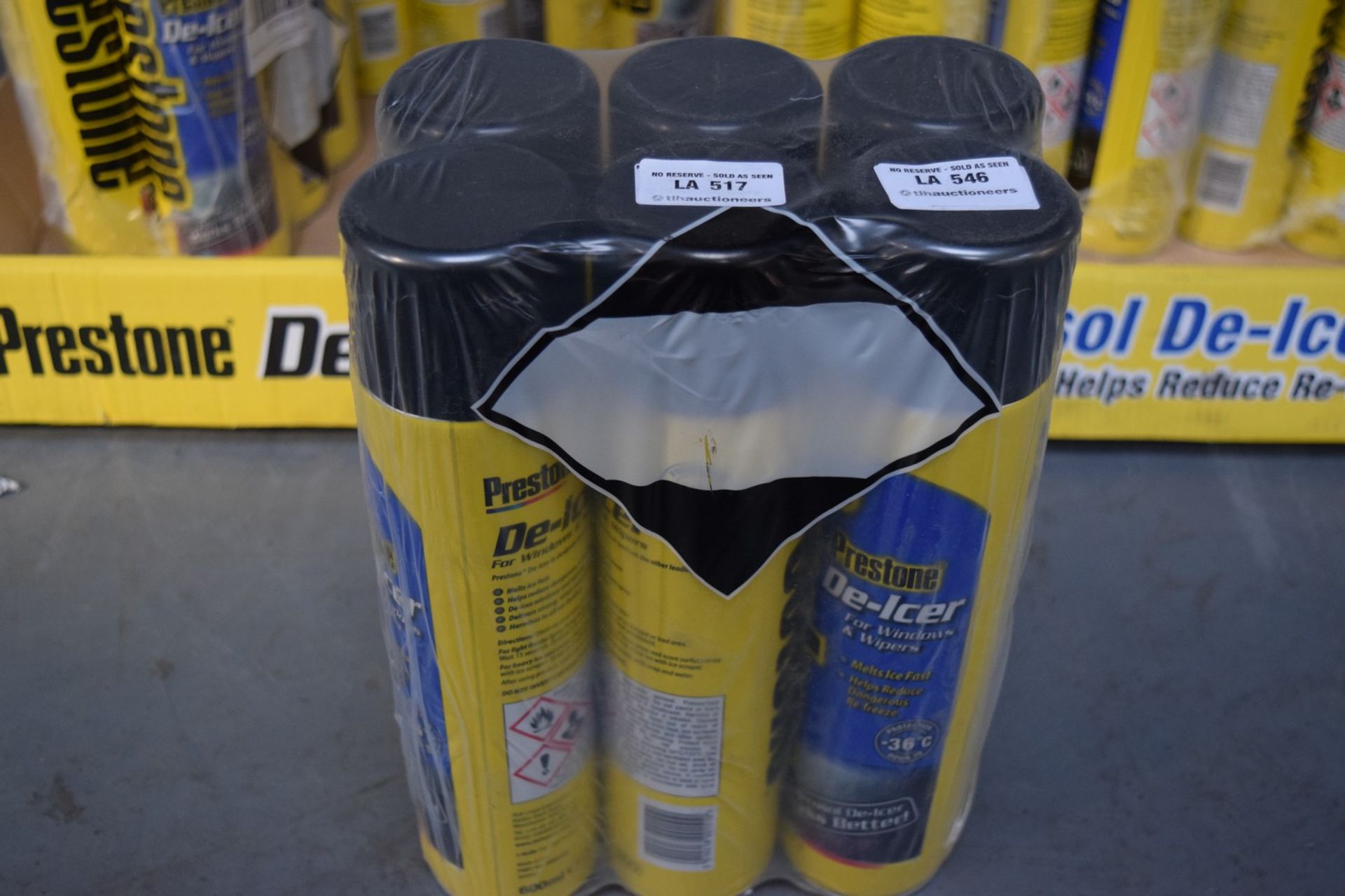 6 X 600ML CAN OF PRESTON DE-ICER FOR WINDOWS AND WIPERS RRP £3.50 EACH 26.04.16