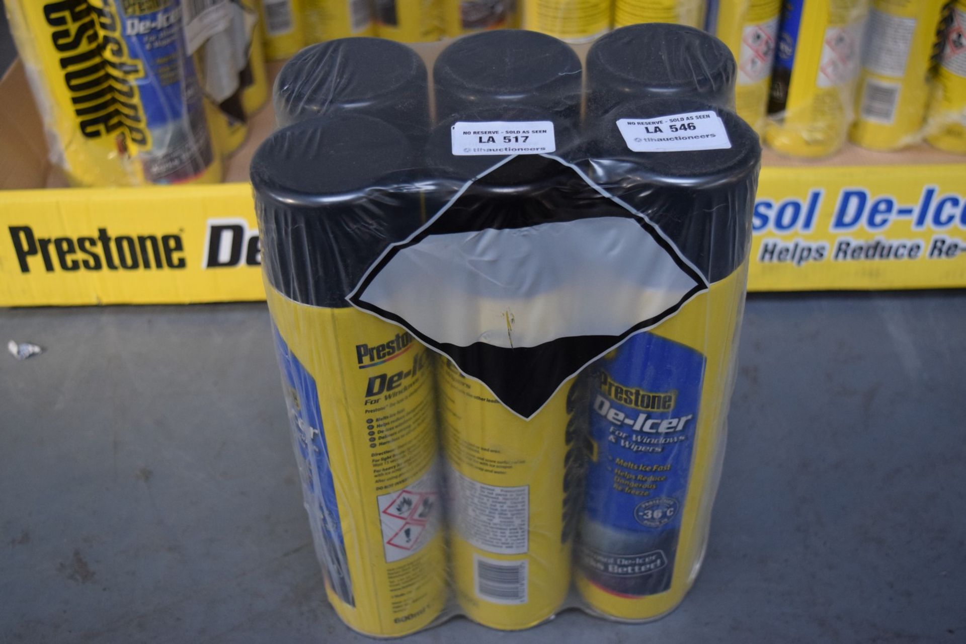 6 X 600ML CAN OF PRESTON DE-ICER FOR WINDOWS AND WIPERS RRP £3.50 EACH 26.04.16