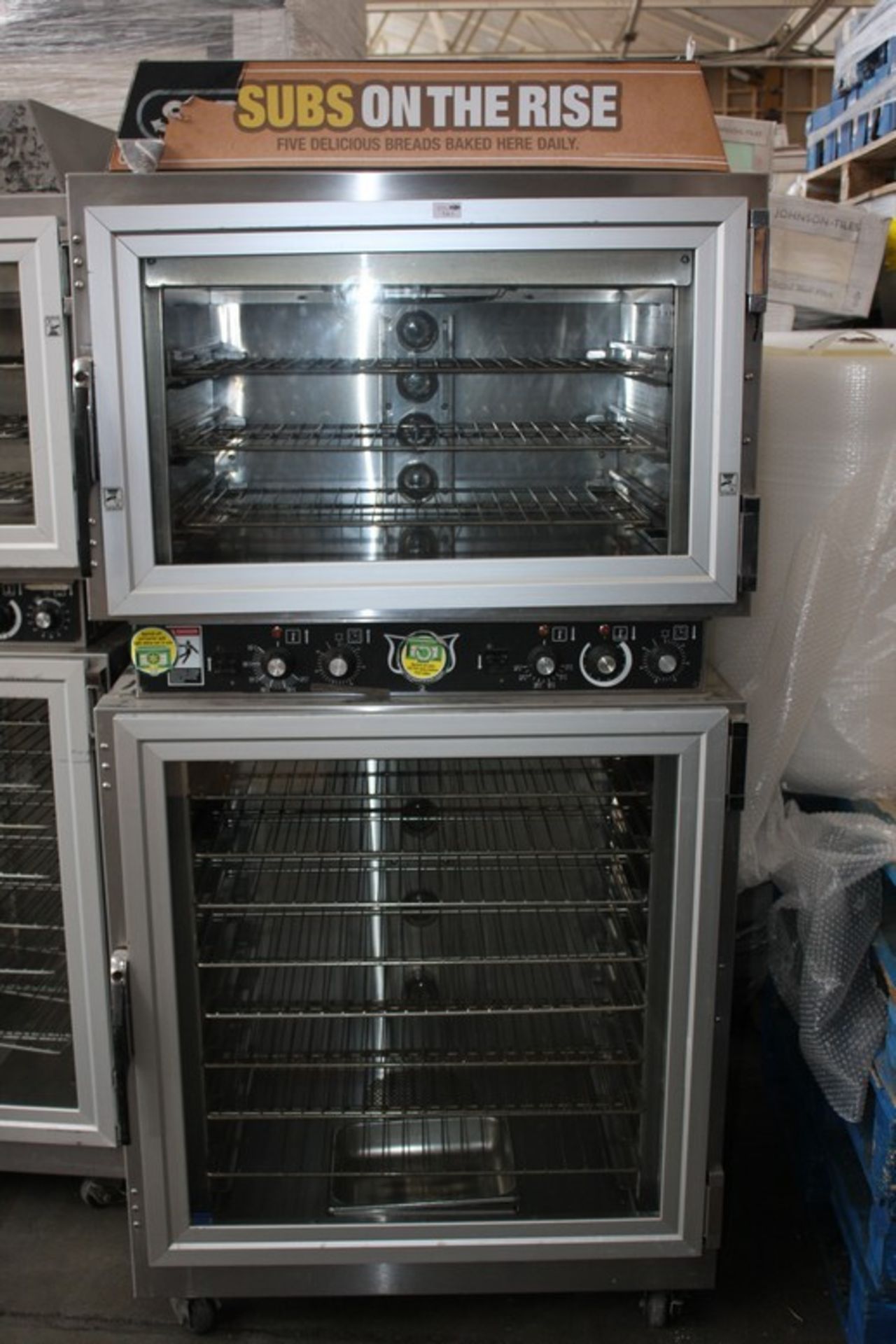 ONE INDUSTRIAL SUBWAY MULTI FUNCTION DOUBLE BREAD OVEN MODEL AHPO-618 DUKE V-400, PHASE 3 N, HZ50