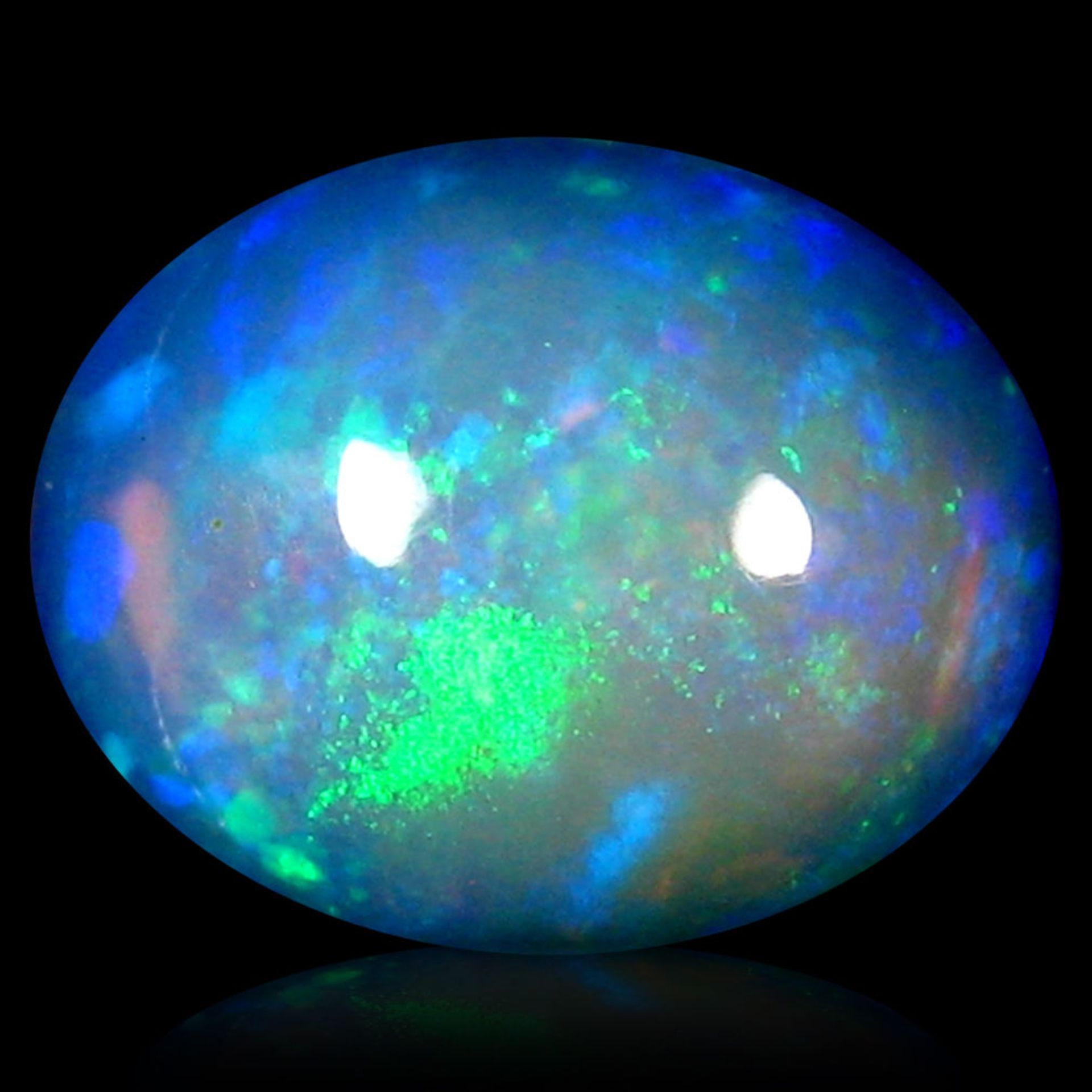 A Fabulous large  2.95 ct Welo mined Rainbow Multi-colour Oval Cabachon Ethiopian Opal Investment