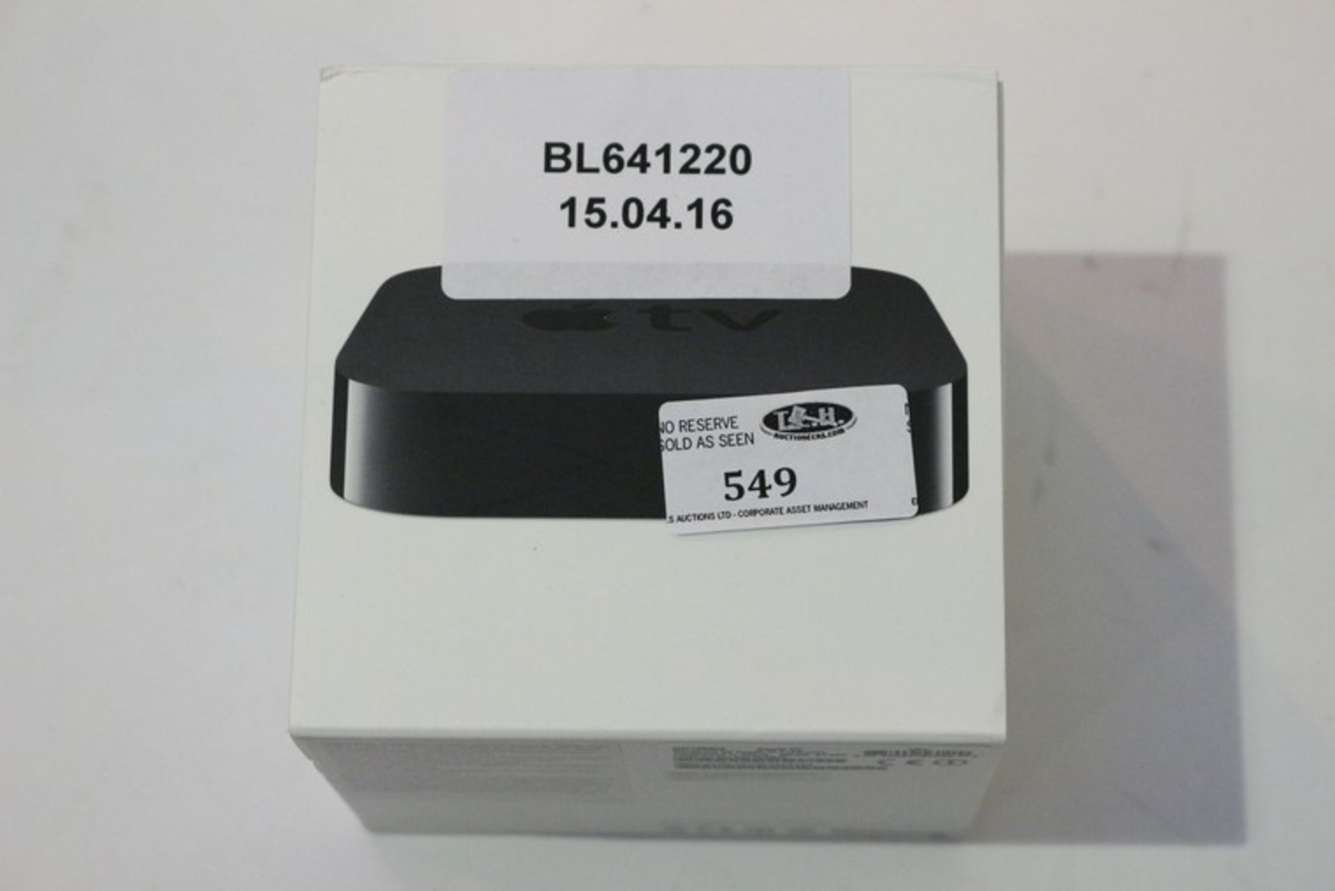 1 x BOXED APPLE TV BOX (15.4.16) *PLEASE NOTE THAT THE BID PRICE IS MULTIPLIED BY THE NUMBER OF