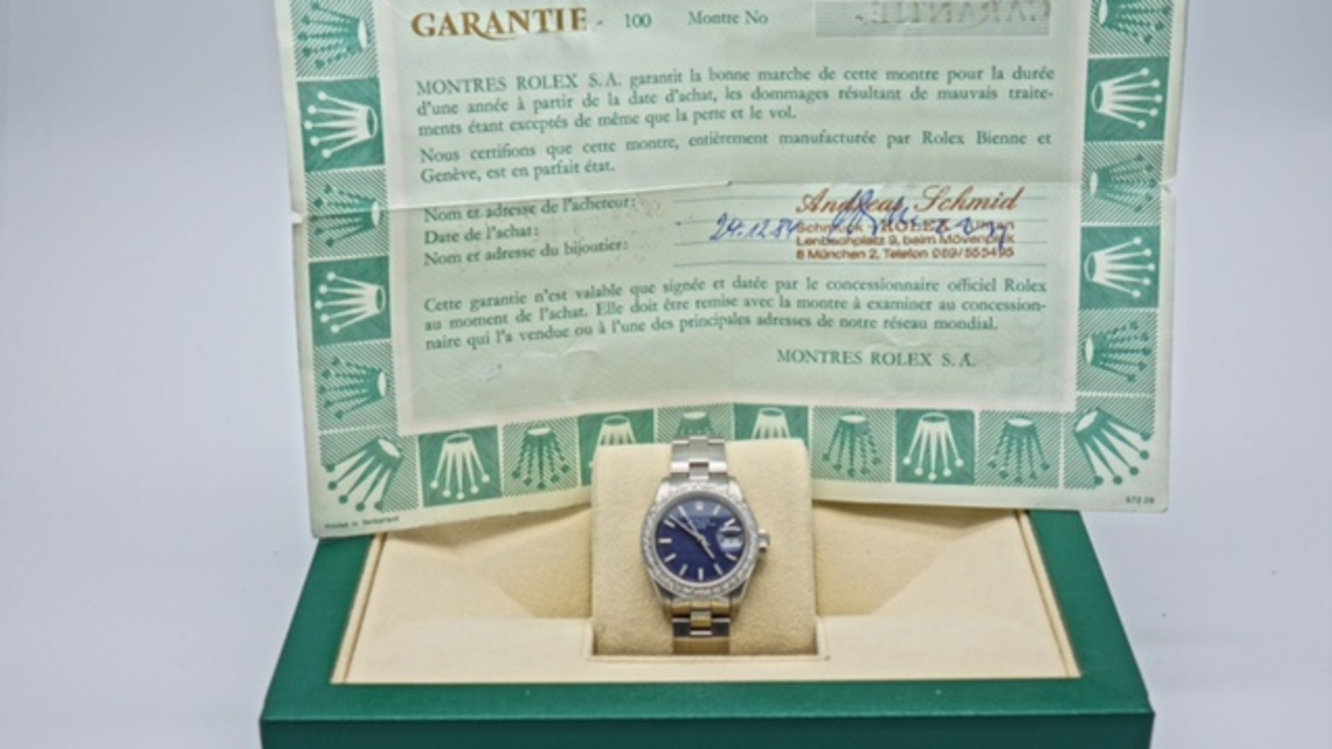 ROLEX LADIES DATE JUST SET WITH DIAMOND AFTERSET BEZEL - Image 2 of 2