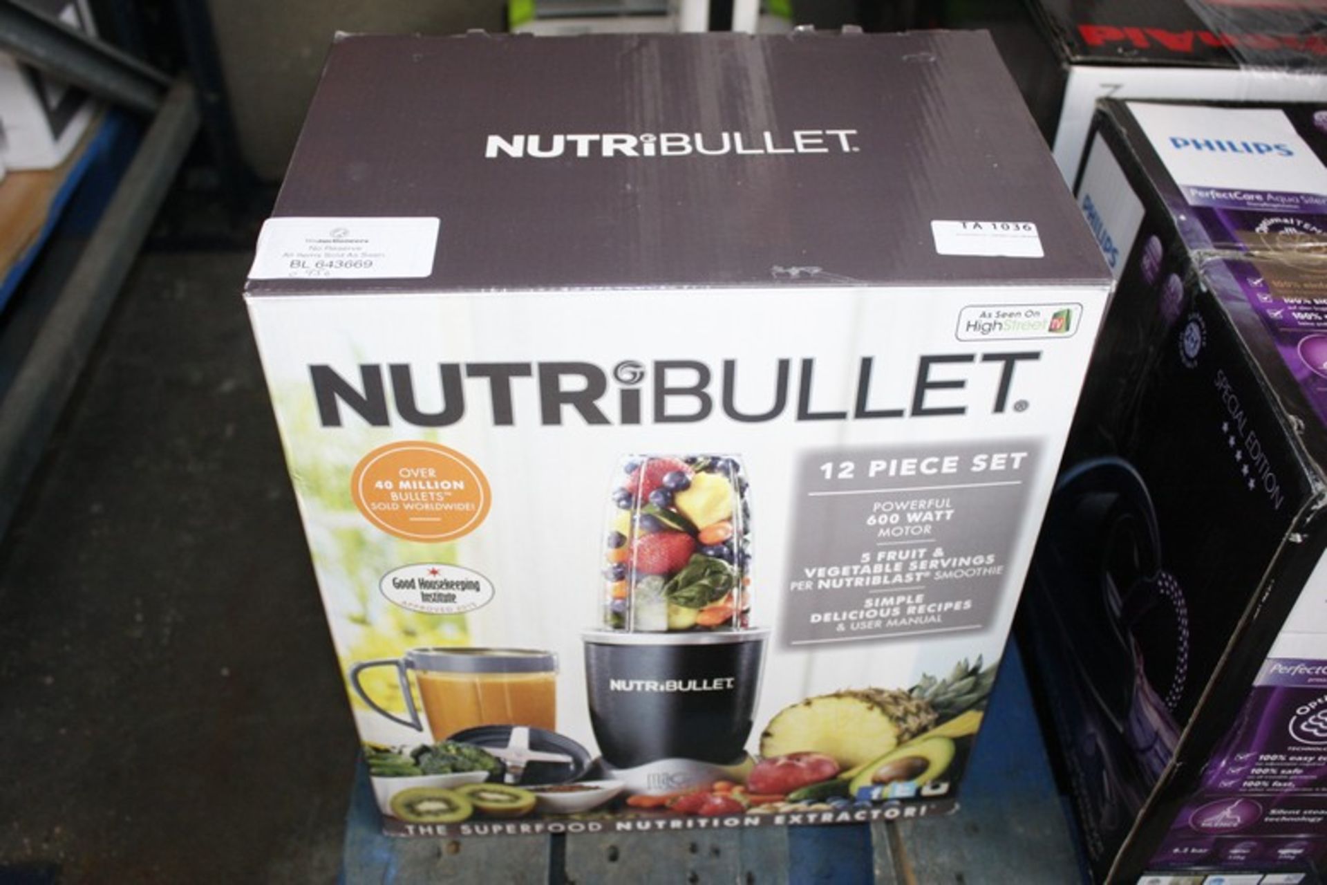 1X BOXED NUTRI BULLET 12 PIECE SET RRP £100 (BL643669)