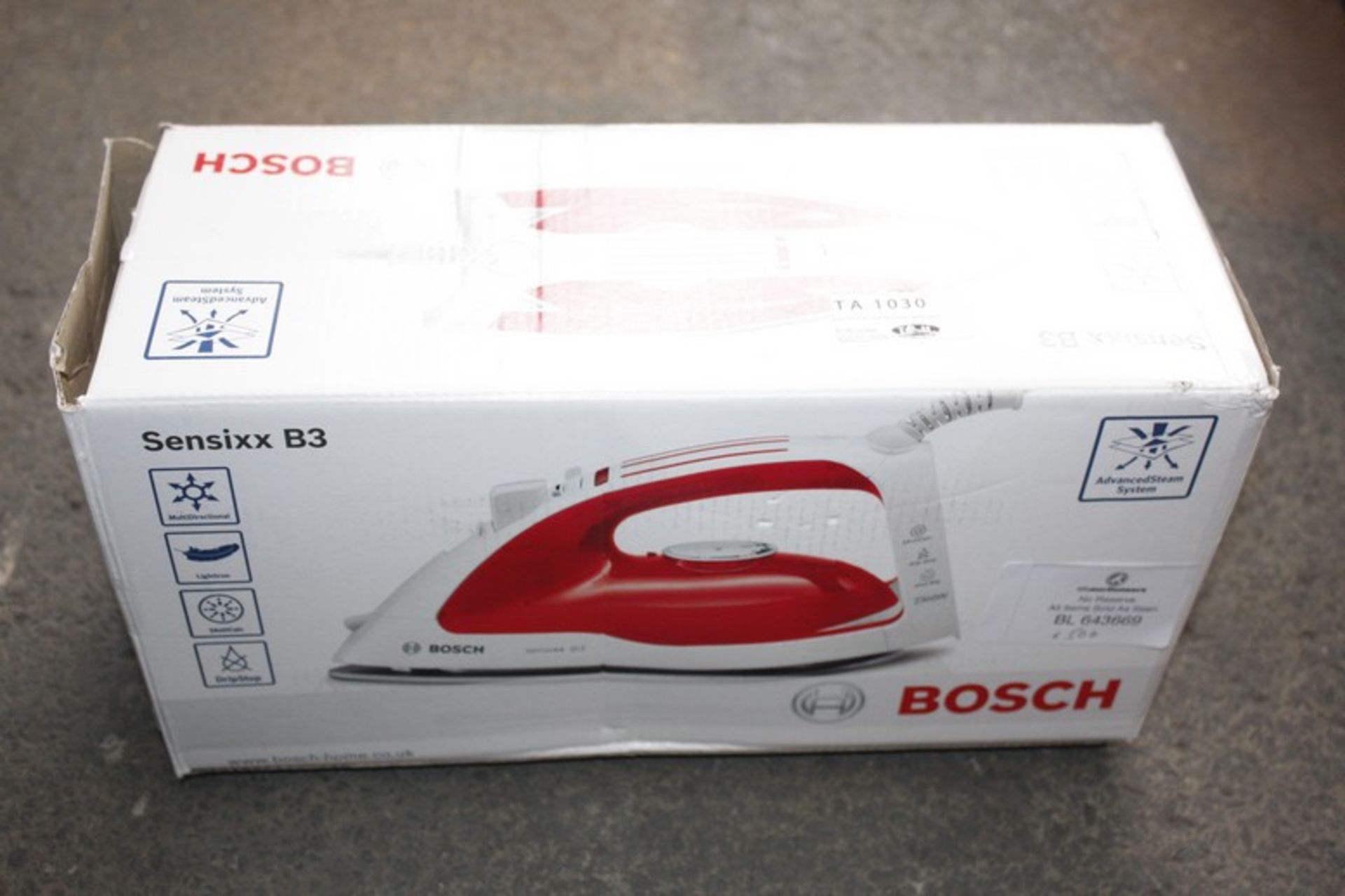 1X BOSCH 106B3 IRON RRP £50 (BL643669)