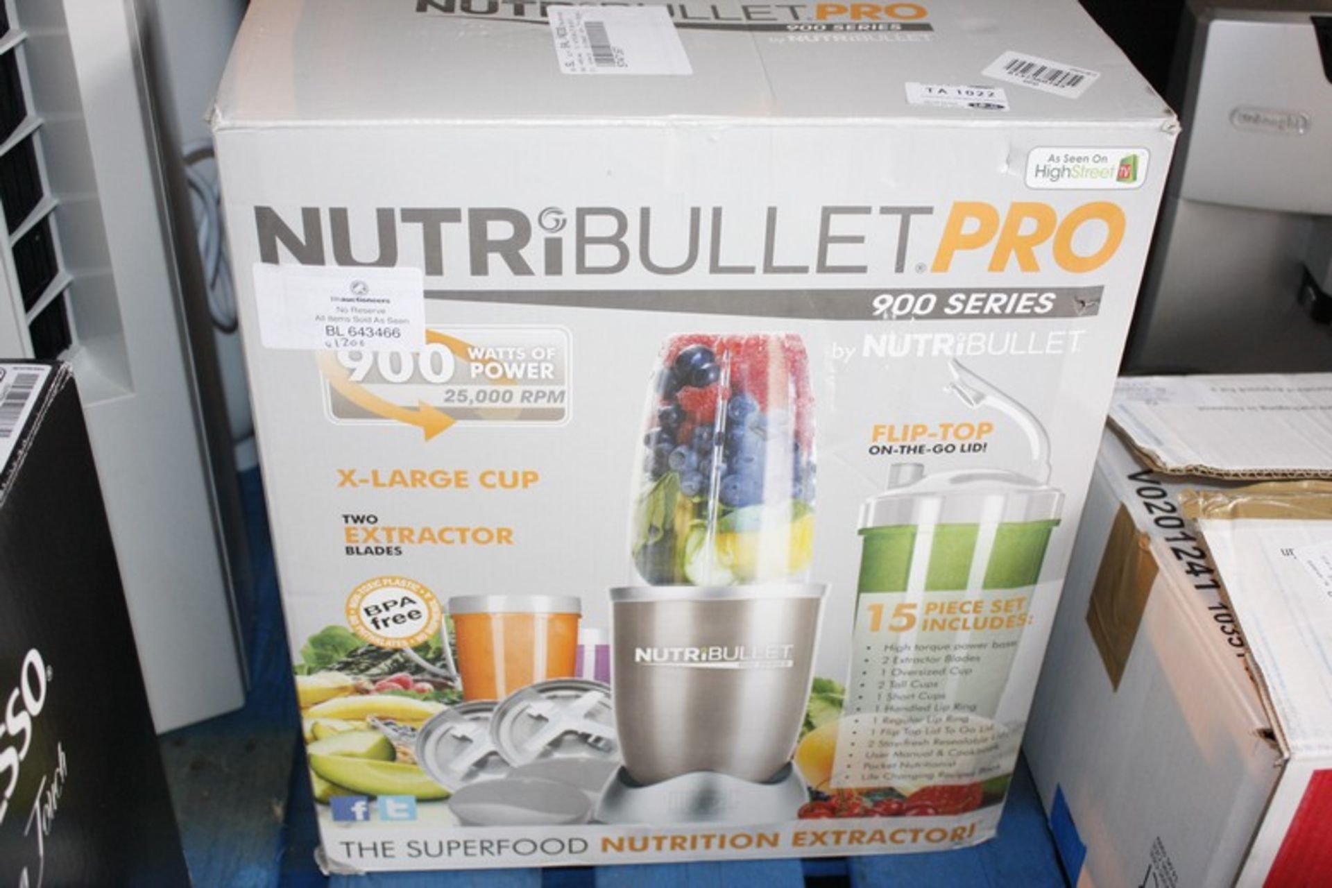 1X BOXED NUTRI BULLET PRO 900 SERIES RRP £120 (BL643466)