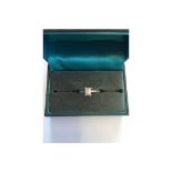 RRP APPROX £6995 18ct GOLD DIAMOND RING SET WITH A FLAWLESS (G - VVS) 0.75CT QUALITY EMERALD CUT