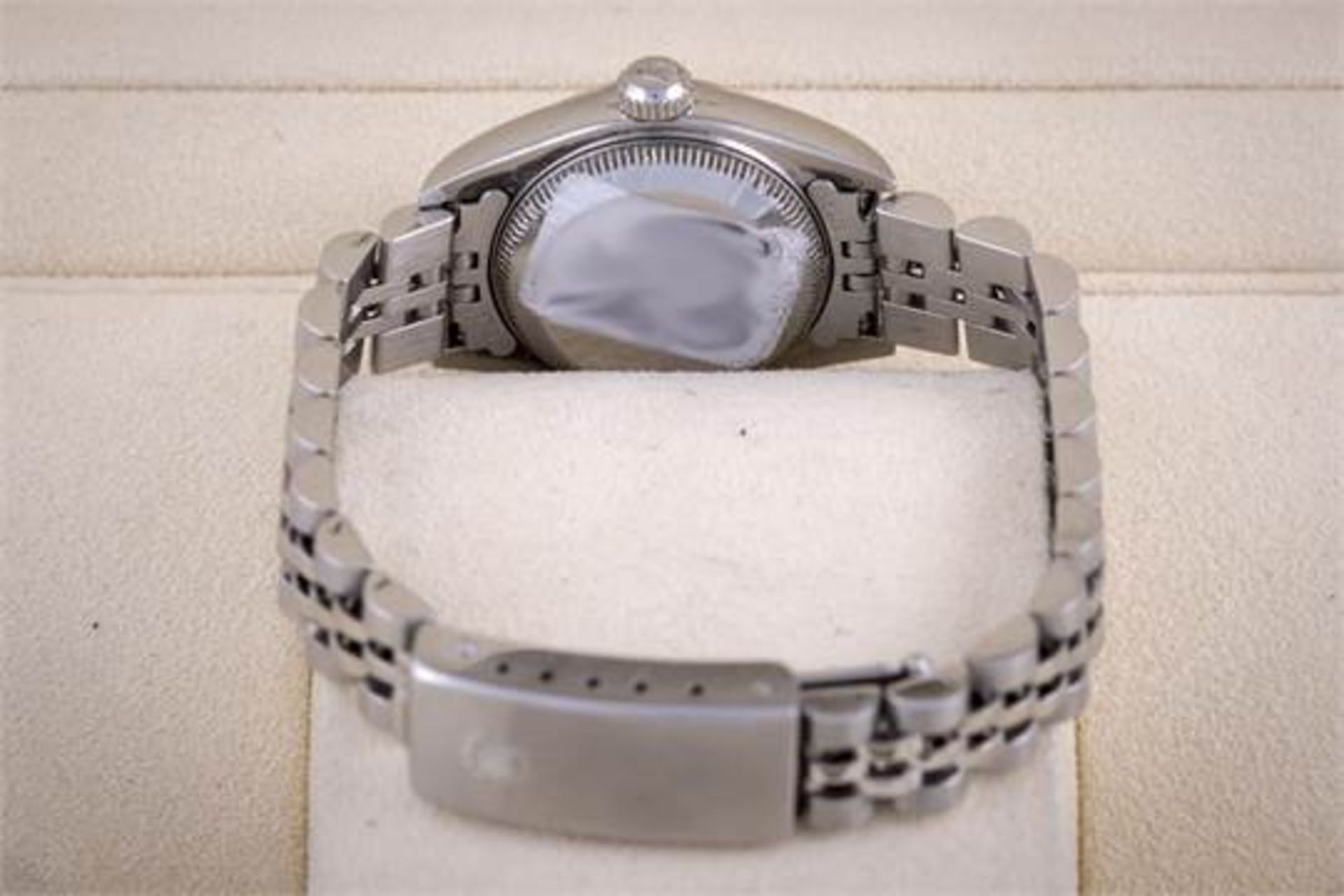 LADIES ROLEX DATEJUST, FULL STAINLESS STEEL, JUBILEE STRAP, SET WITH FLUTED BEZEL, WITH BOX AND - Image 2 of 2