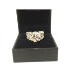 18K WHITE GOLD RING, CENTER STONE- 4.65 CARAT SINGLE SOLITAIRE DIAMOND, MOUNT- APPROX 1.50 CARATS OF