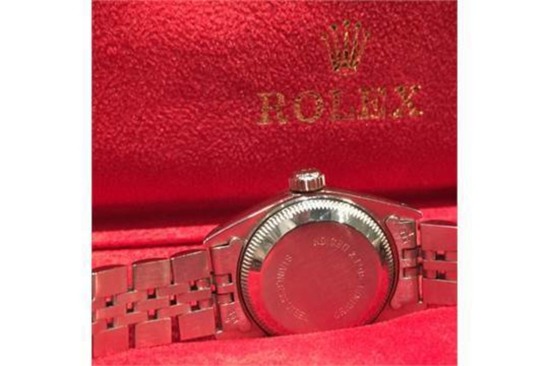 LADIES ROLEX STAINLESS STEEL DATEJUST, FULL STAINLESS STEEL STRAP, DIAL AND CASE, FULLY WORKING - Image 2 of 5