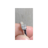 BEAUTIFUL WHITE GOLD DIAMOND SOLITAIRE RING SET WITH A - 0.5ct H Si QUALITY DIAMOND GIVING OFF