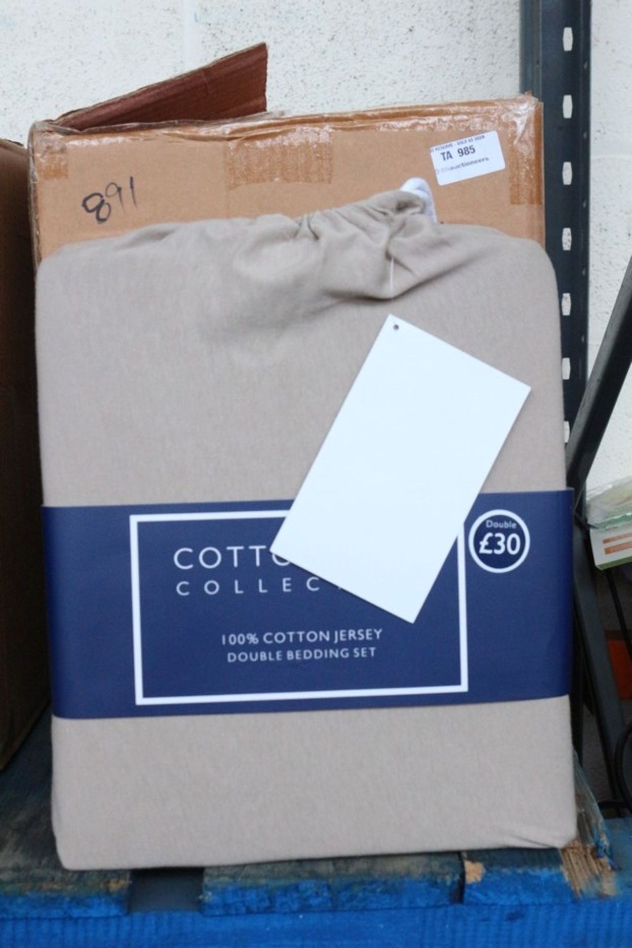 1X BOX TO CONTAIN 4 BRAND NEW 100% COTTON JERSEY DOUBLE BEDDING SETS RRP £30 EACH (TW-CQ)