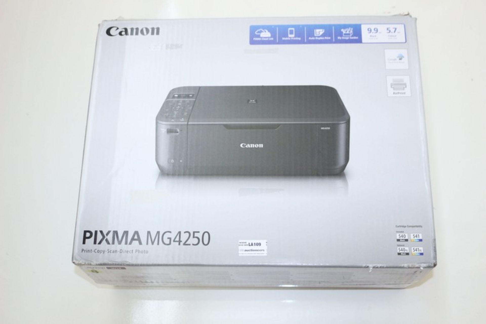 1 x BOXED CANON PIXMA MG4250 ALL IN ONE PRINTER SCANNER COPIER RRP £45 *PLEASE NOTE THAT THE BID