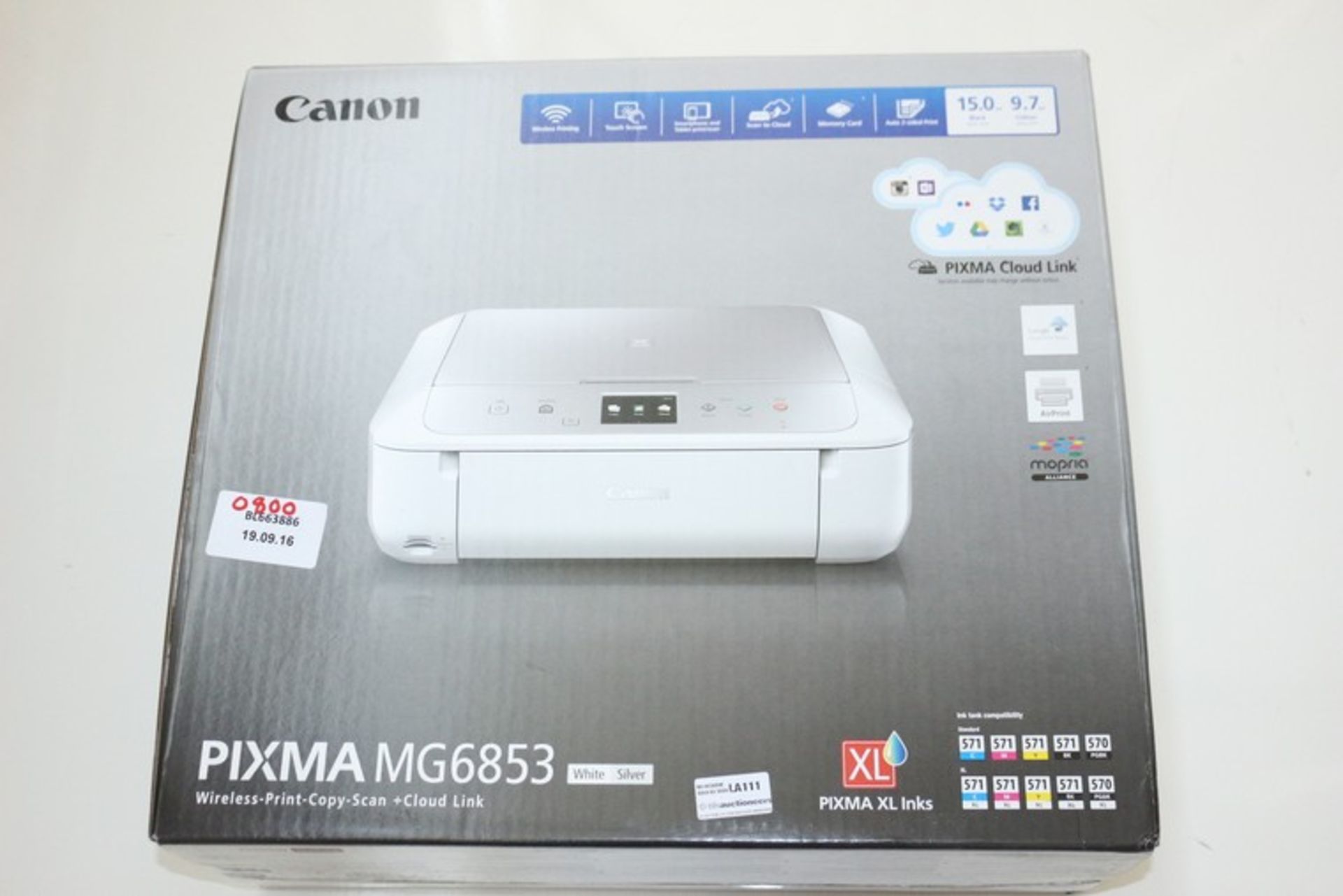 1 x CANON PIXMA MG6853 ALL IN ONE PRINTER SCANNER COPIER RRP £80 *PLEASE NOTE THAT THE BID PRICE
