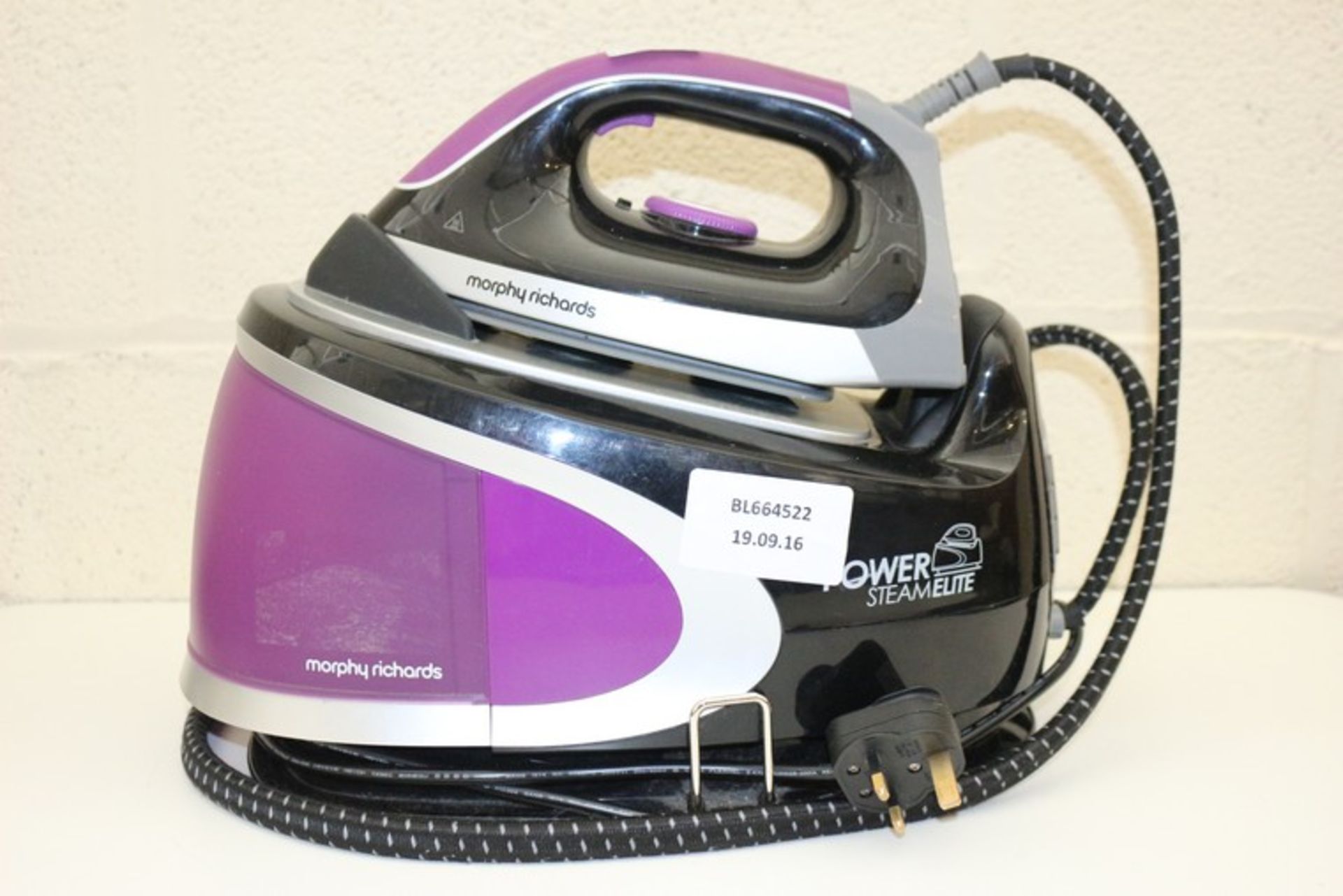 1 x MORPHY RICHARDS POWER STEAM ELITE STEAM GENERATING IRON RRP £140 *PLEASE NOTE THAT THE BID PRICE