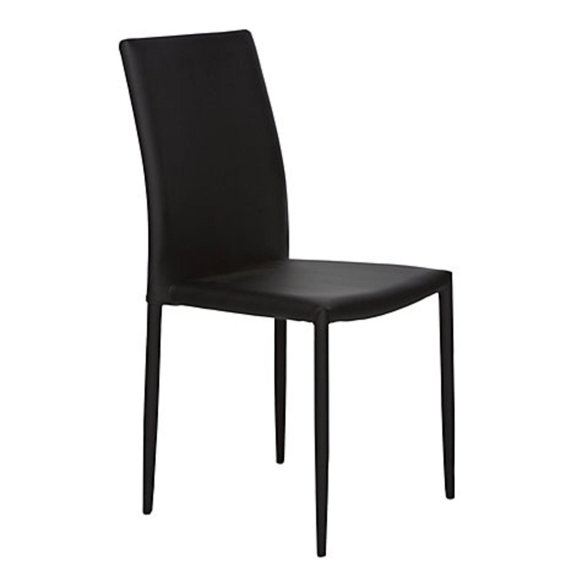 1 x BOXED PIANA LEATHER AND CHROME DESIGNER DINING CHAIR (2160772) RRP £110 (1.9.16) *PLEASE NOTE