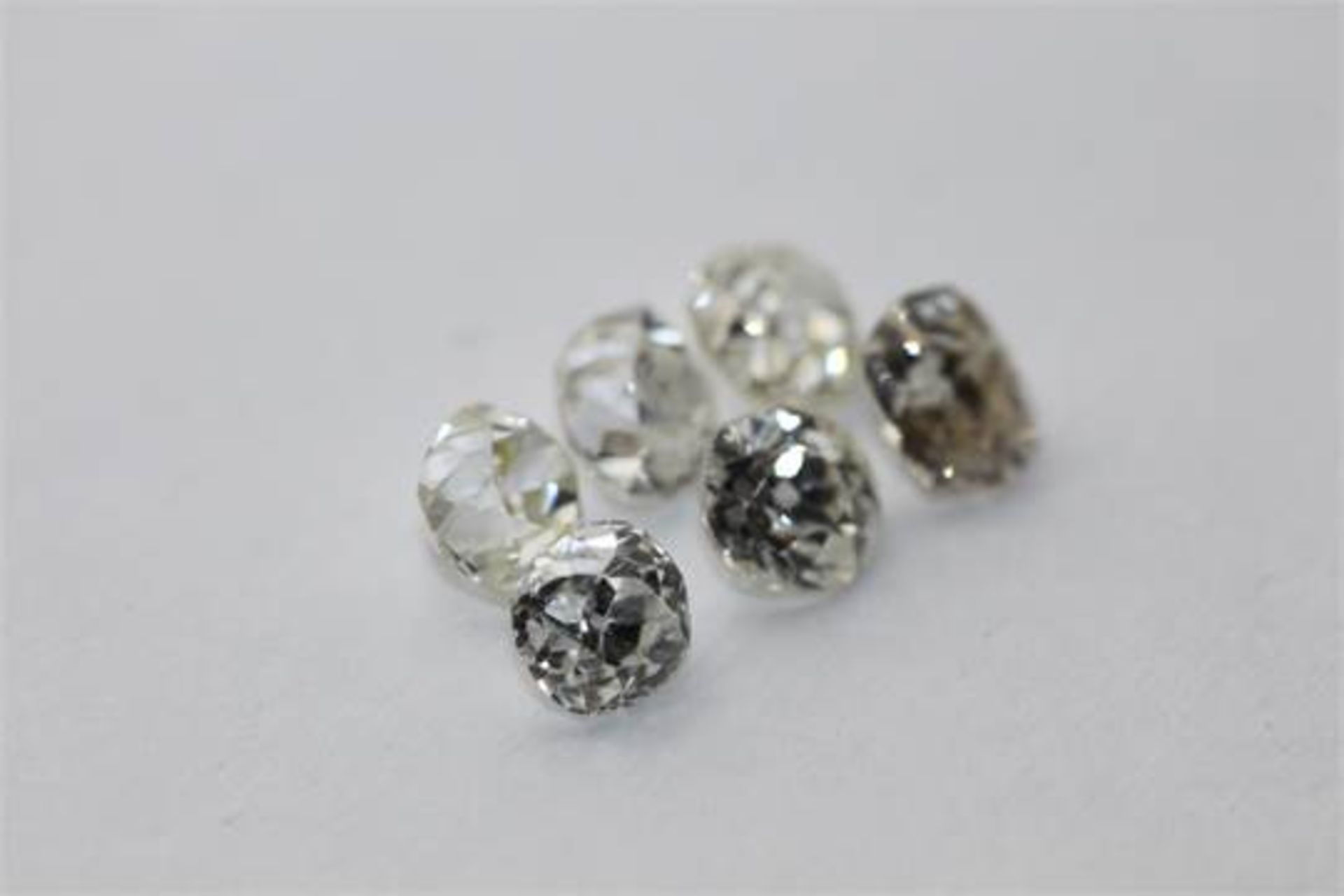 6 x Old cut Diamonds = 2.78ct,  Colour range D - J,  clarity VS - Image 3 of 3