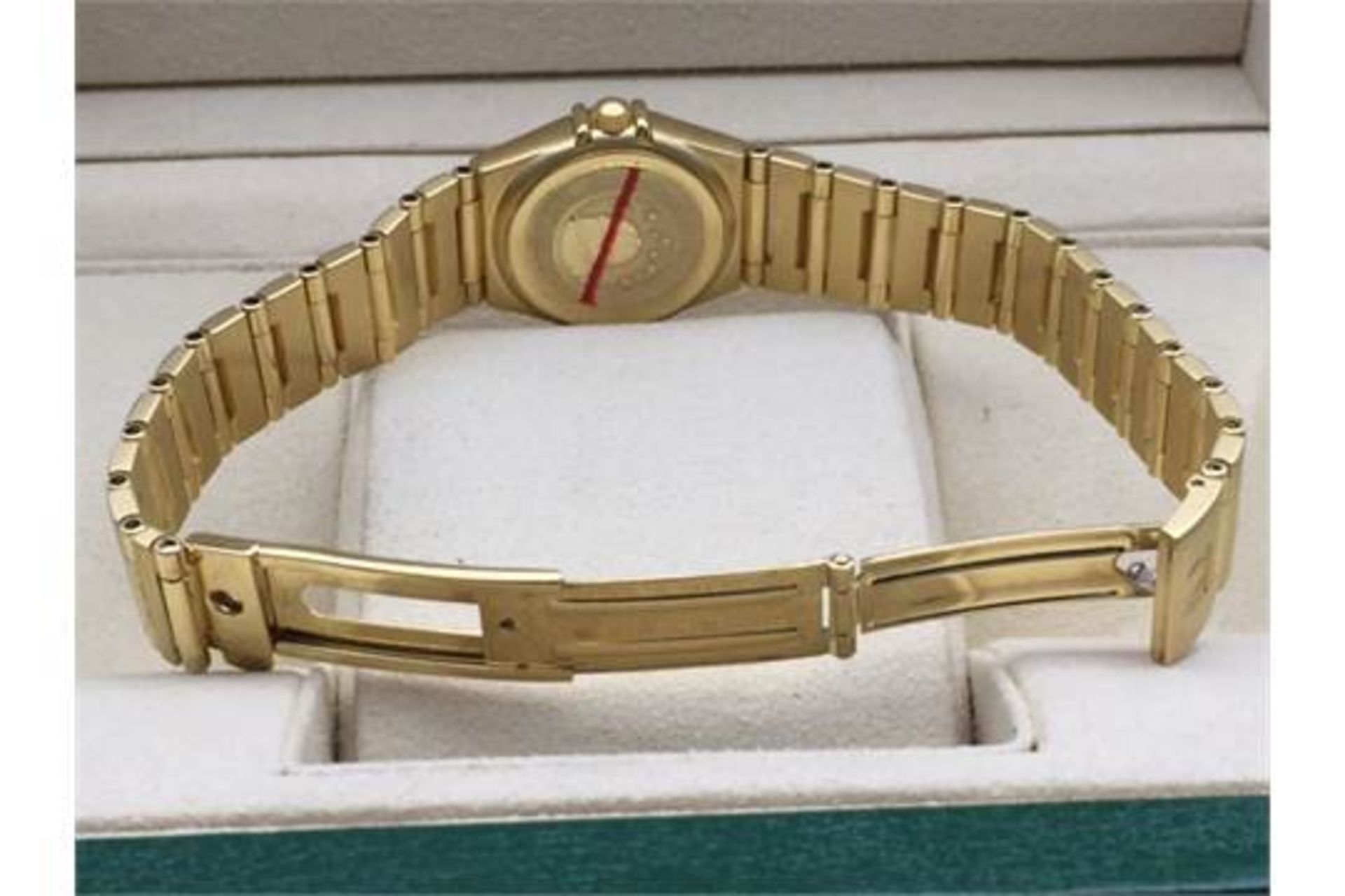 RRP £12,500 LADIES OMEGA CONSTELLATION 18ct SOLID GOLD ALL FACTORY SET DIAMONDS TO THE BEZEL & - Image 5 of 5