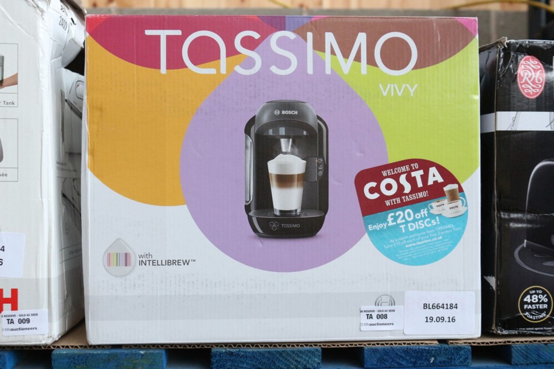 1X BOXED BOSCH TASSIMO VIVI CAPPUCCINO MAKER RRP £60 (BL664184)