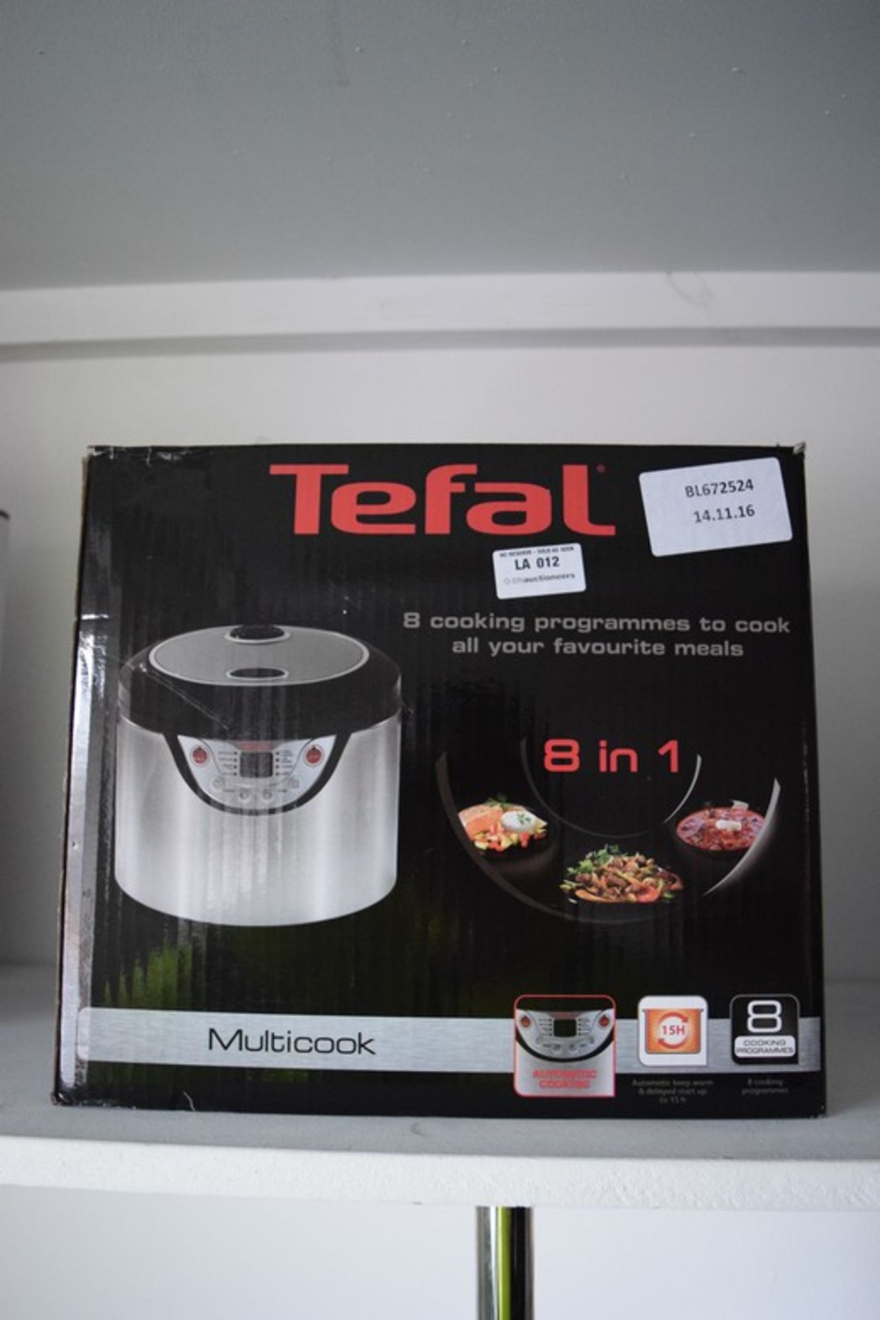 1 x BOXED TEFAL 8-IN-1 MULTI FUNCTION PRESSURE COOKER RRP £90 (14.11.2016) *PLEASE NOTE THAT THE BID
