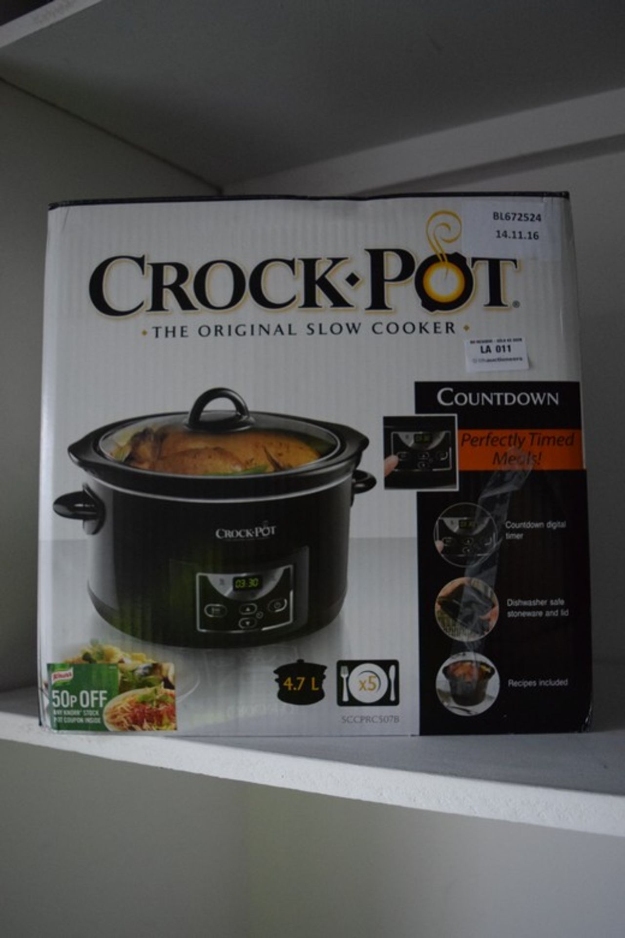 1 x BOXED CROC-POT ORIGINAL SLOW COOKER RRP £45 (14.11.2016) *PLEASE NOTE THAT THE BID PRICE IS