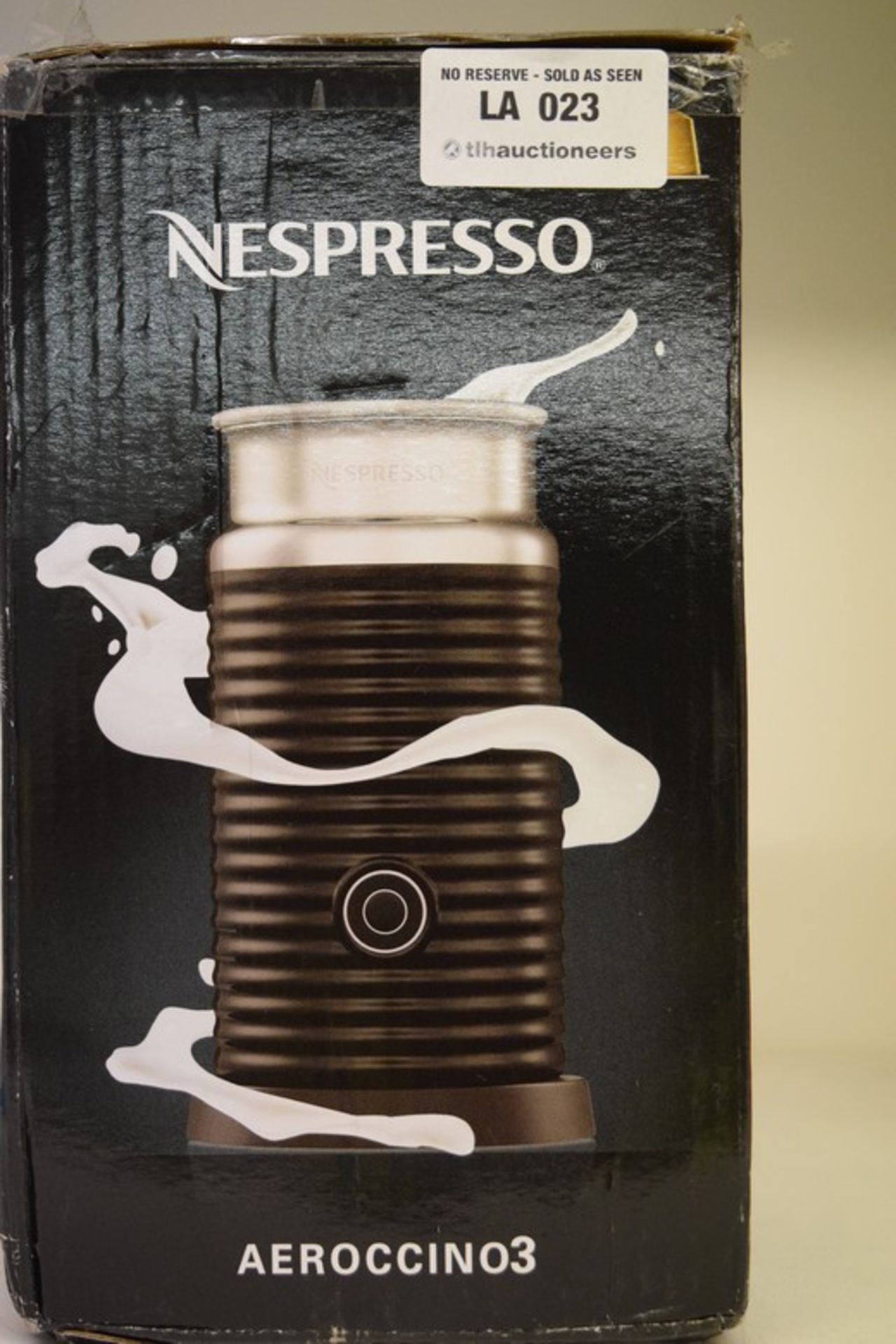 1 x NESPRESSO AEROCHINO3 MILK FROTHER RRP £60 16/11/16 *PLEASE NOTE THAT THE BID PRICE IS MULTIPLIED