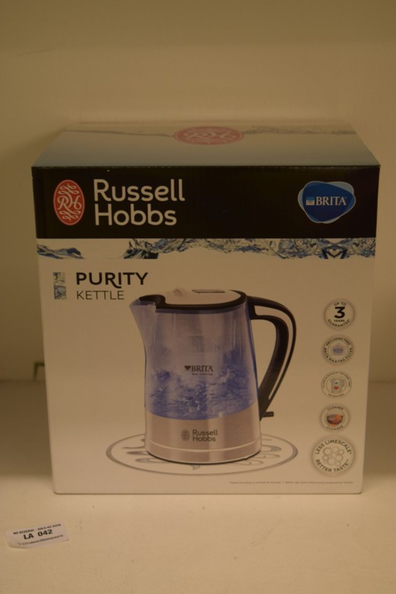 1 x BOXED BRAND NEW RUSSELL HOBBS PURITY KETTLE RRP £45 16/11/16 *PLEASE NOTE THAT THE BID PRICE