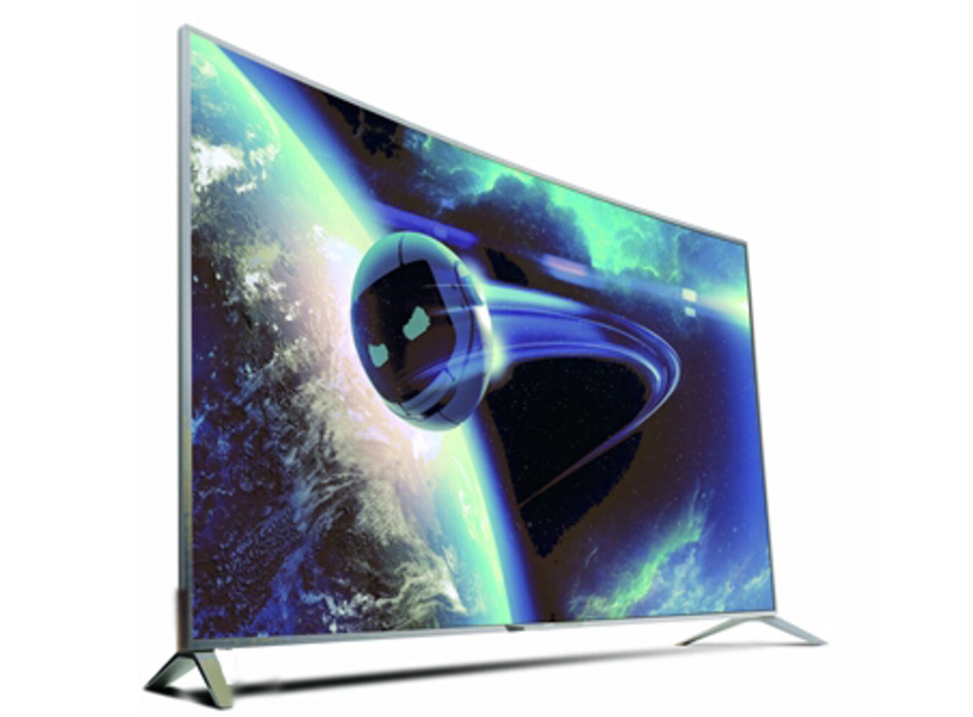 1 x BOXED BRAND NEW 55" CURVED ELED SMART TV HDD,WIFI,RJ45,REMOTE APPS, CABLES, *PLEASE NOTE THAT