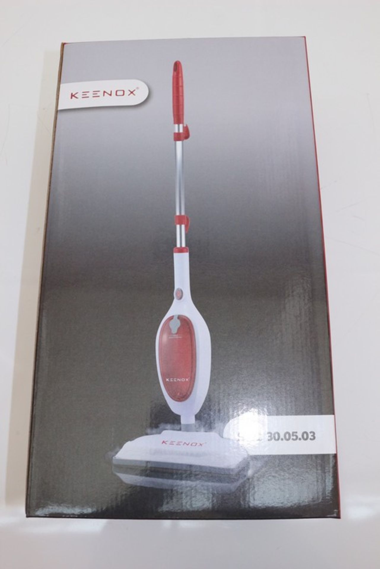 1 x BOXED BRAND NEW KEENOX 2 IN 1 STEAM MOP *PLEASE NOTE THAT THE BID PRICE IS MULTIPLIED BY THE