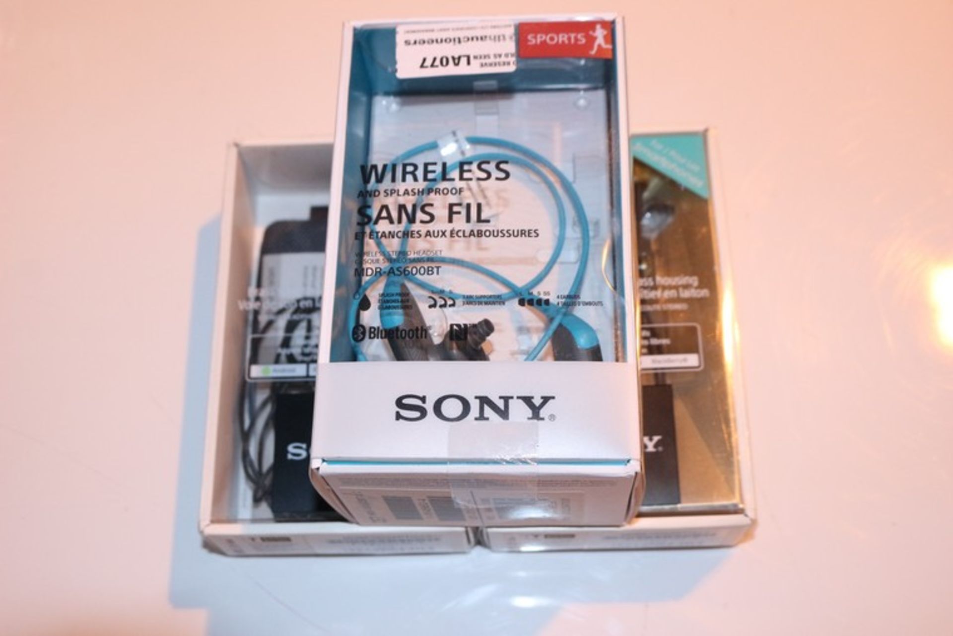 3 x ASSORTED PAIRS OF SONY EARPHONES *PLEASE NOTE THAT THE BID PRICE IS MULTIPLIED BY THE NUMBER
