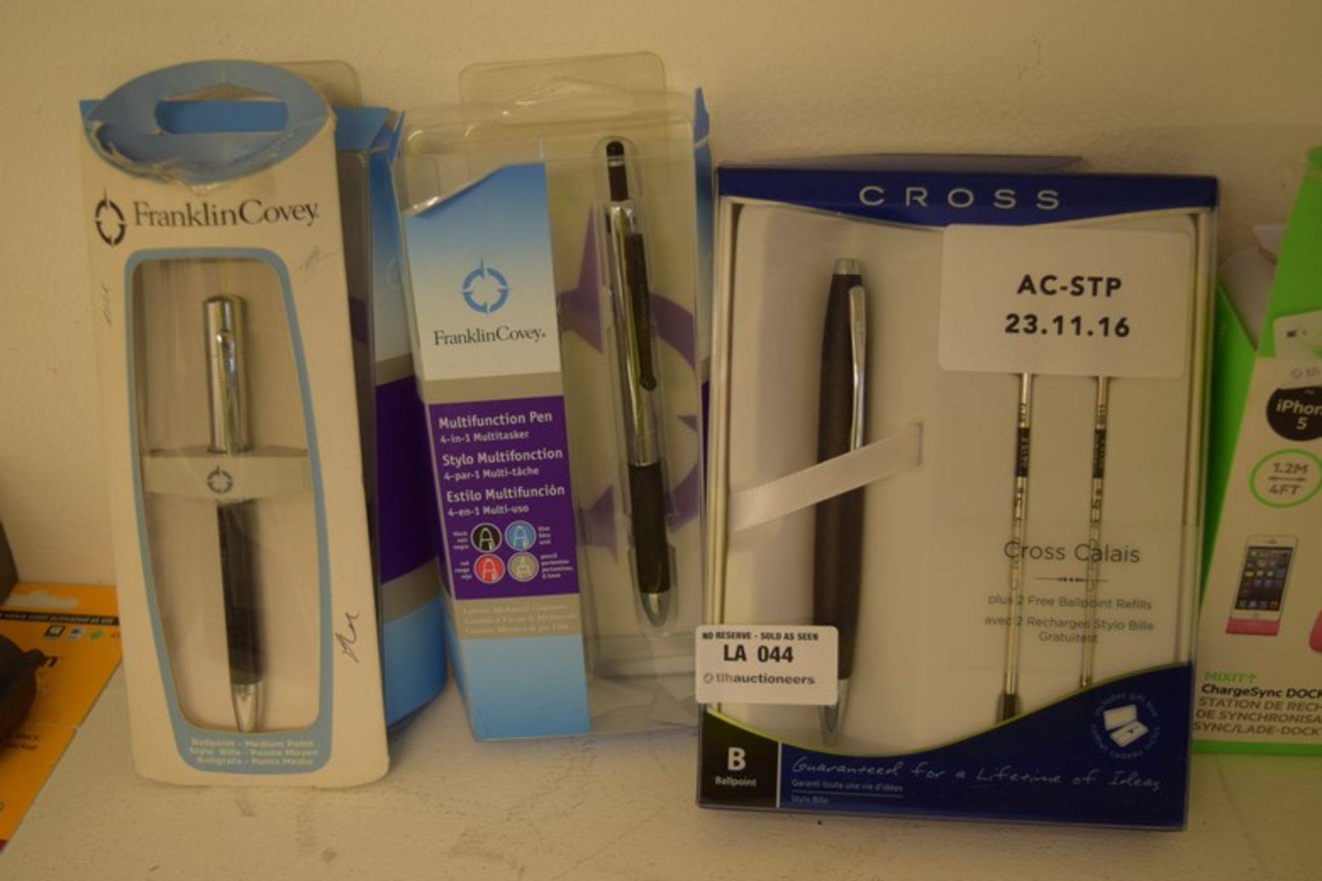 4 x ITEMS TO INCLUDE 1 X BOXED CROSS PEN 2 X BOXED FRANKLIN COVEY MULTI FUNCTION PEN 1 X FRANKLIN