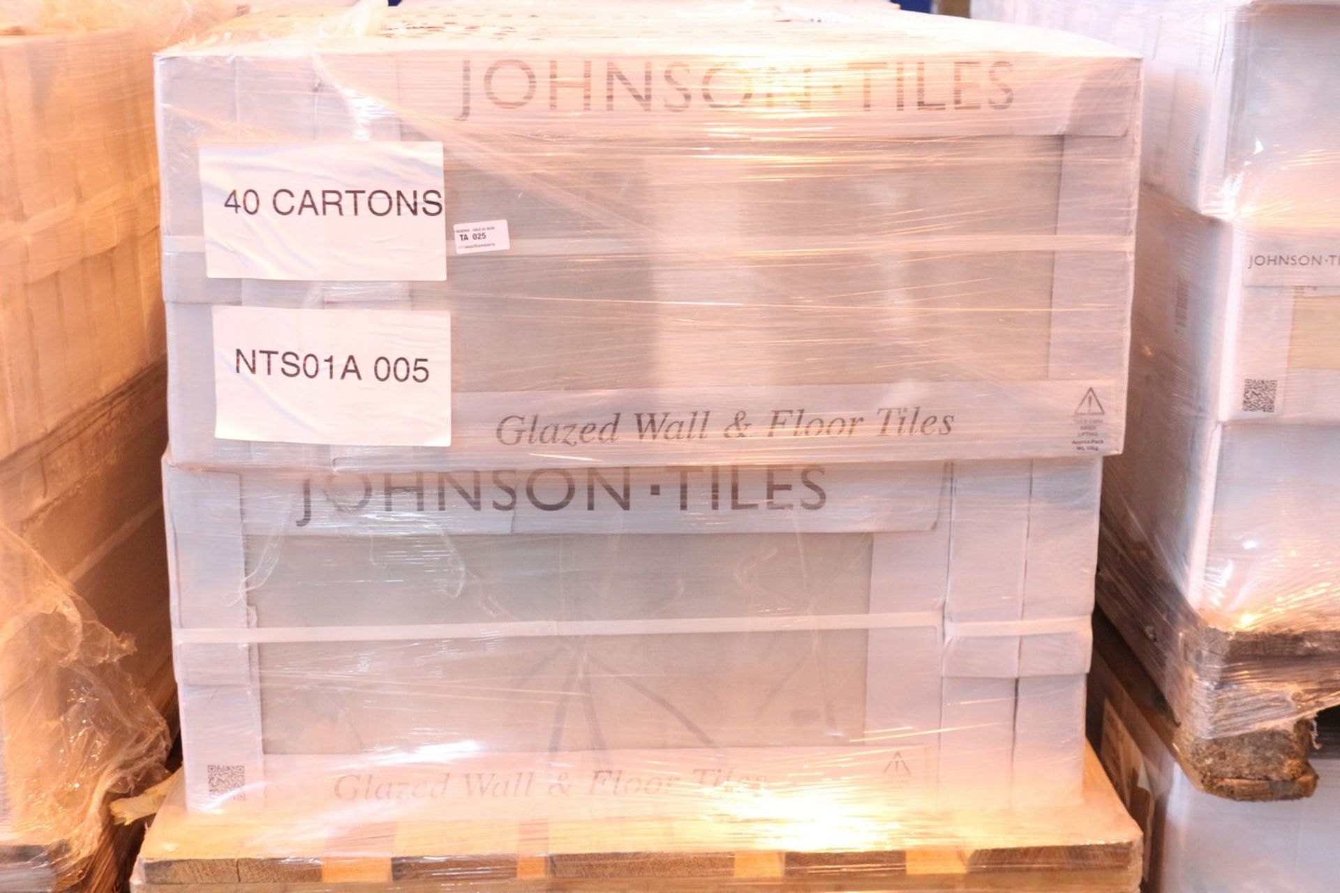 40X BY JOHNSON TILES BRAND NEW FACTORY SEALED 600X300 FLOOR TILES NTS01A RRP £1000 (TW-TILE) - Image 2 of 2