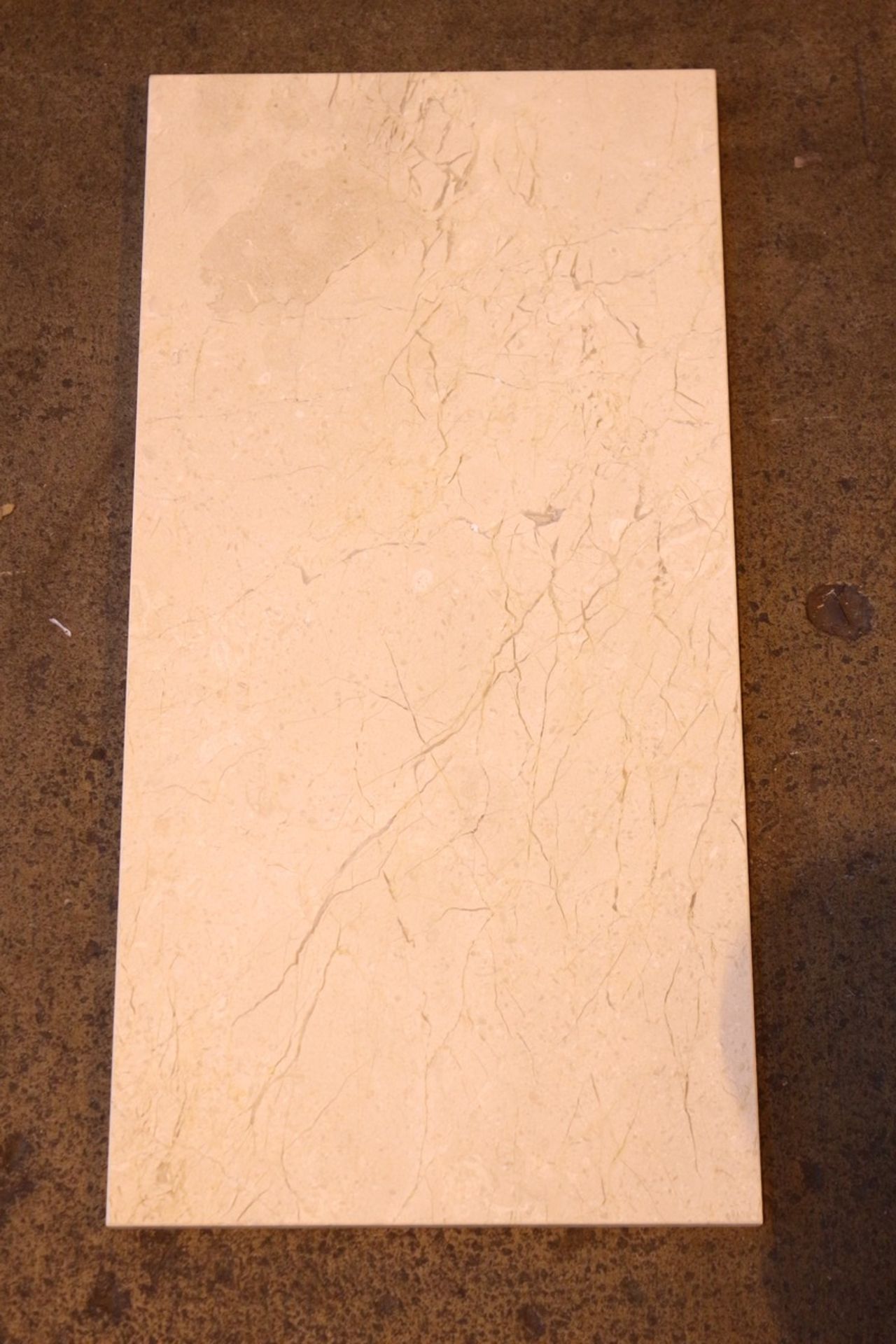 134x BY PORCELANOSA BRAND NEW 300X600 SOLID MARBLE TILES ON 1X PALLET ESP CREMA DUNE RRP £12'599 (