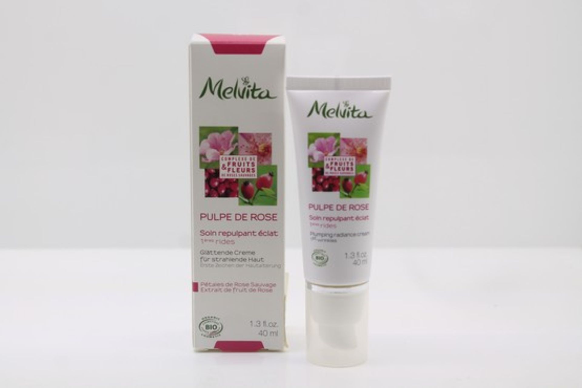BOXED BRAND NEW MELVITA PULPE DE ROSE PLUMPING RADIANCE CREAM RRP £45 (DSSALVAGE(