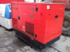 FG Wilson 20kva generator 28250 hrs, Runs, no power HF6538