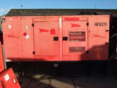 FG Wilson Perkfins XD100P2  generator 10,660 hrs, Turns over, no fuel HF6378