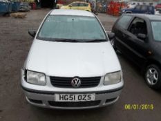 Volkswagen Polo E SDI - HG51 OZS Date of registration: 29.10.2001 1896cc, diesel, manual, silver