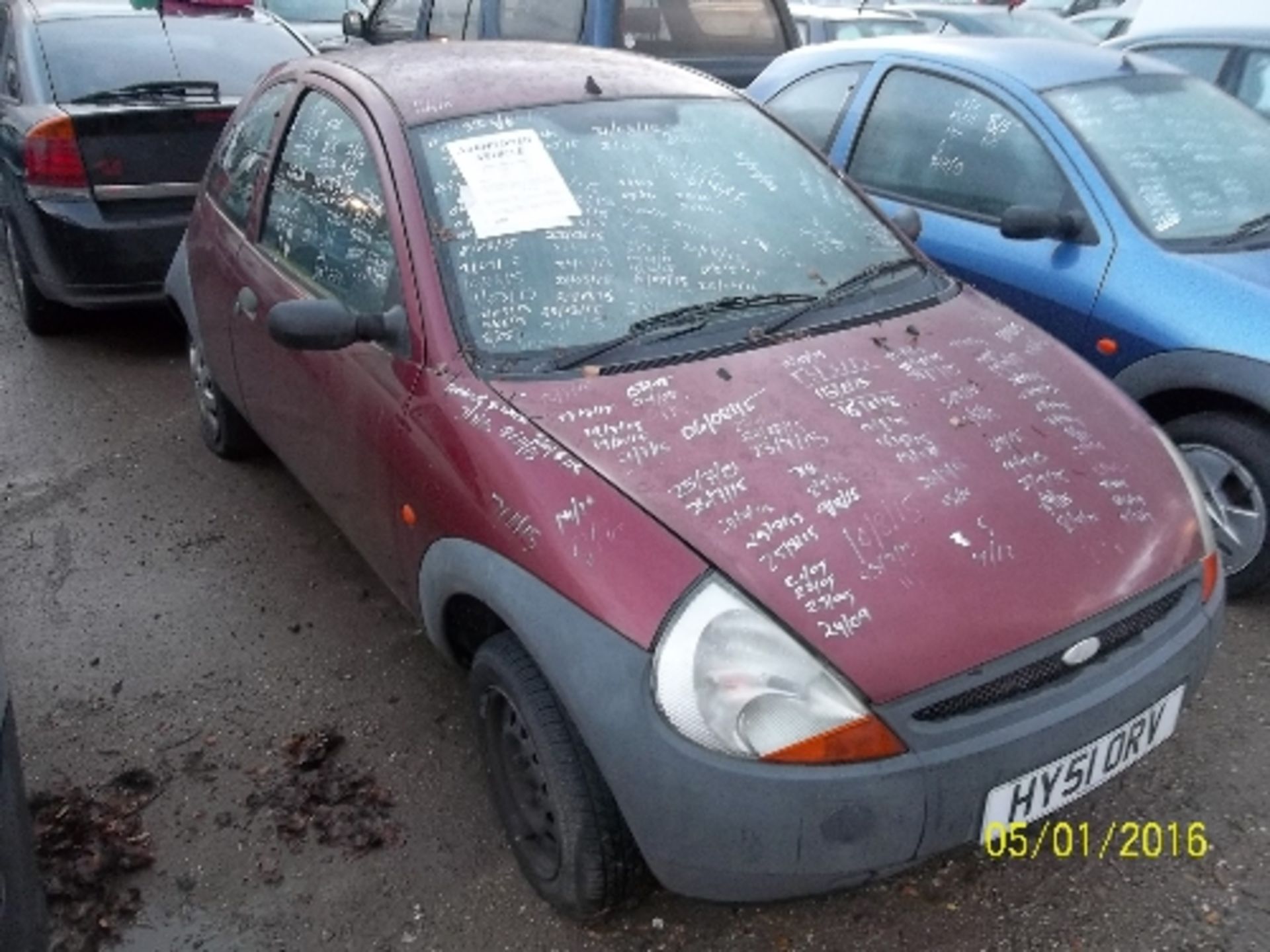 Ford KA - HY51 ORV Date of registration:  01.09.2001 1299cc, petrol, manual, red Odometer reading: - Image 2 of 4