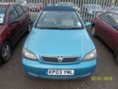 Vauxhall Astra Coupe Convertible A - KP03 YML This vehicle may be purchased only by the holder of an